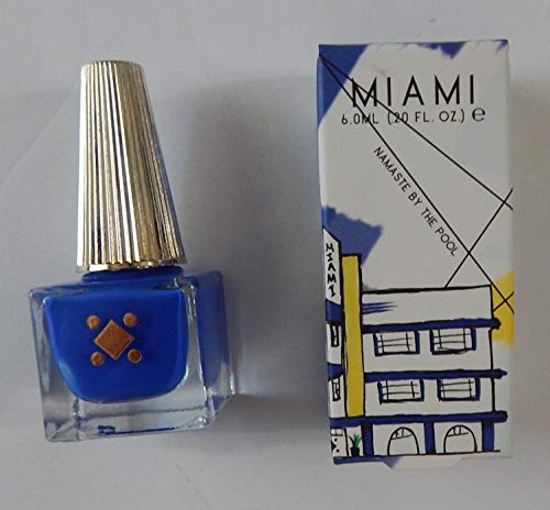 Deco Miami Namaste Nail Polish - By The Pool Collection - Vegan & Cruelty-Free Nail Lacquer for Summer, Beach Vacations & Pool Parties
