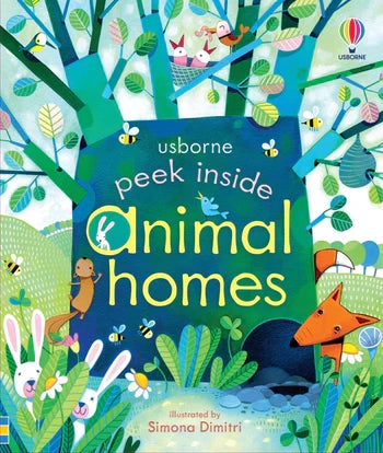 Peek Inside Animal Homes - Interactive Lift-the-Flap Board Book for Kids | Explore Wildlife Habitats | Perfect for Bedtime Stories & Early Learning
