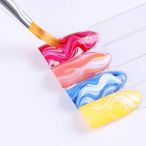 Ombre Nail Brush Set - 9pcs Nail Art Tools for French Tips & Gel Painting