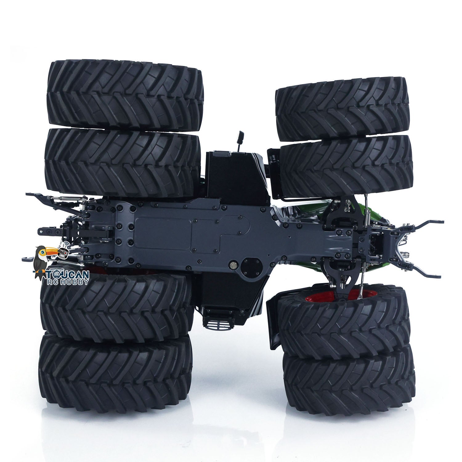 LESU AOUE 1050 1/14 Scale 4x4 RC Tractor Truck with Metal Body, Hydraulic System, Double Wheels, Smoke & Sound Effects - Remote Control Farm Vehicle for Kids & Adults - Perfect for Agricultural Play, Farm Simulation & RC Hobby Enthusiasts
