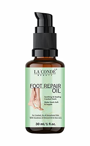 La'Conde Foot Repair Oil for Rough, Dry & Cracked Heels - Moisturizing Treatment for Men & Women - 30ml - Perfect for Pedicures, Night Care & Cracked Heel Relief
