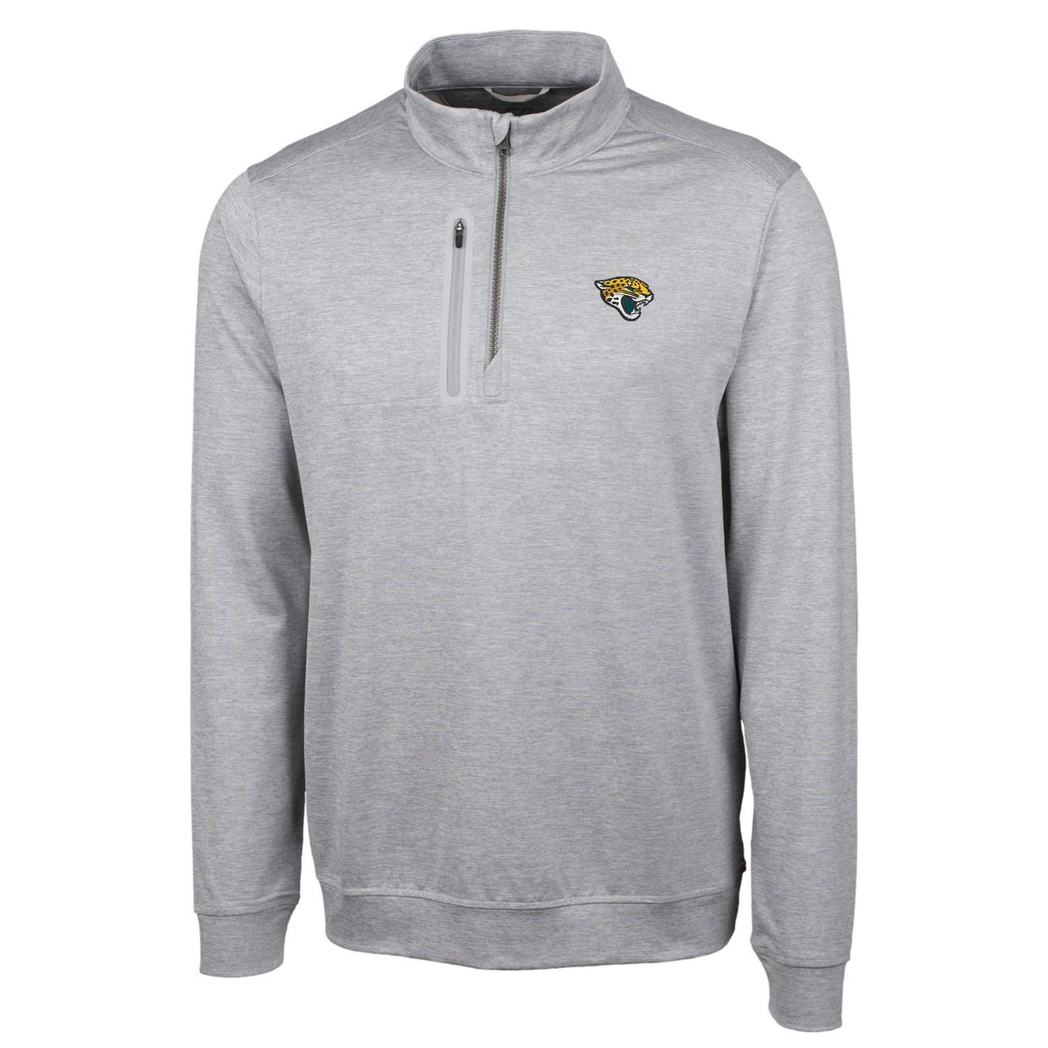 Cutter & Buck Men's NFL Big & Tall Stealth Quarter-Zip Pullover Jacket - Warm Fleece Lined Windbreaker for Football Fans - Perfect for Game Day, Tailgating & Outdoor Activities