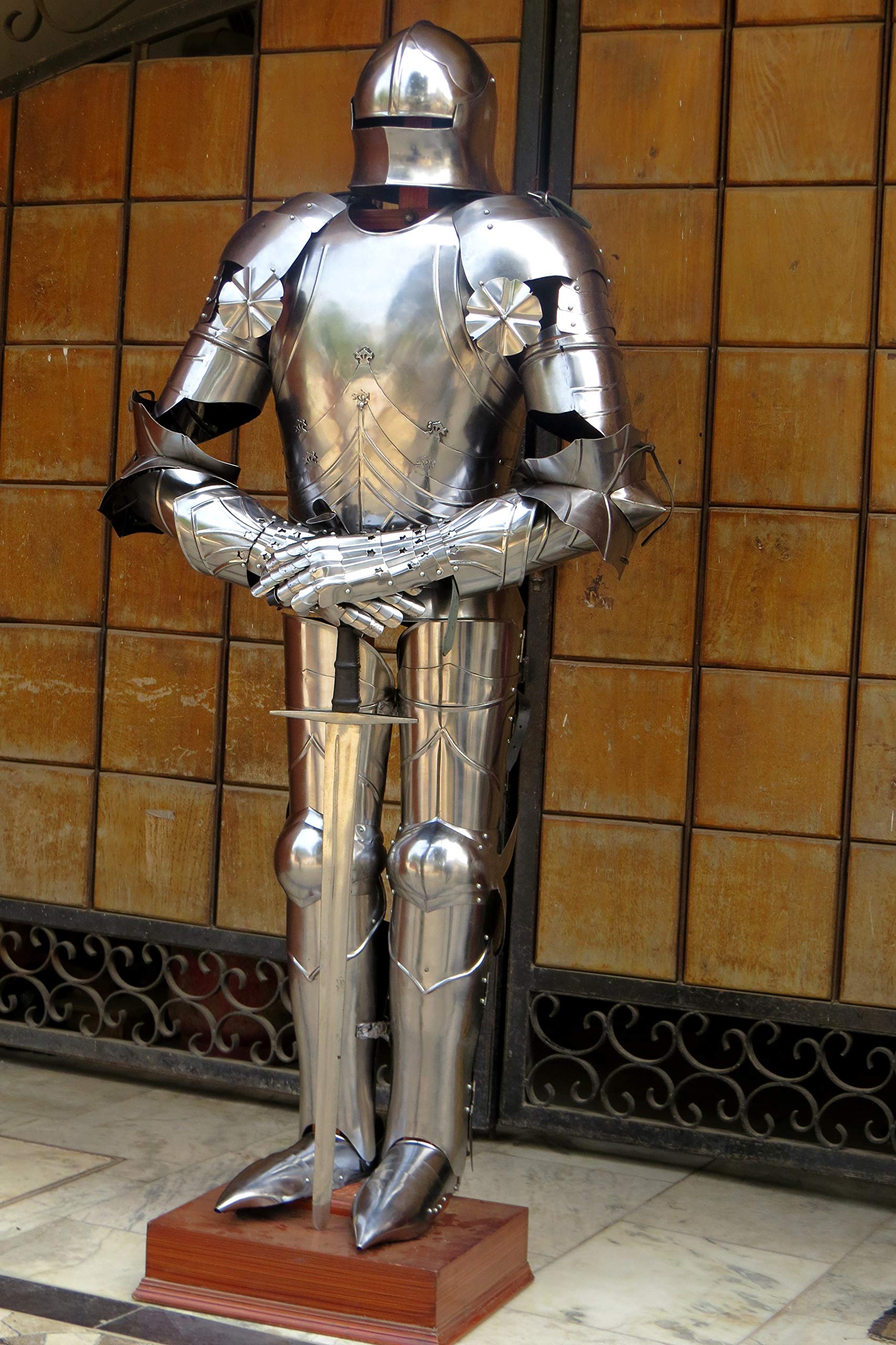 Authentic German Gothic Suit of Armor - Full Body Medieval Knight Armor for Cosplay, LARP & Home Decor | NauticalMart