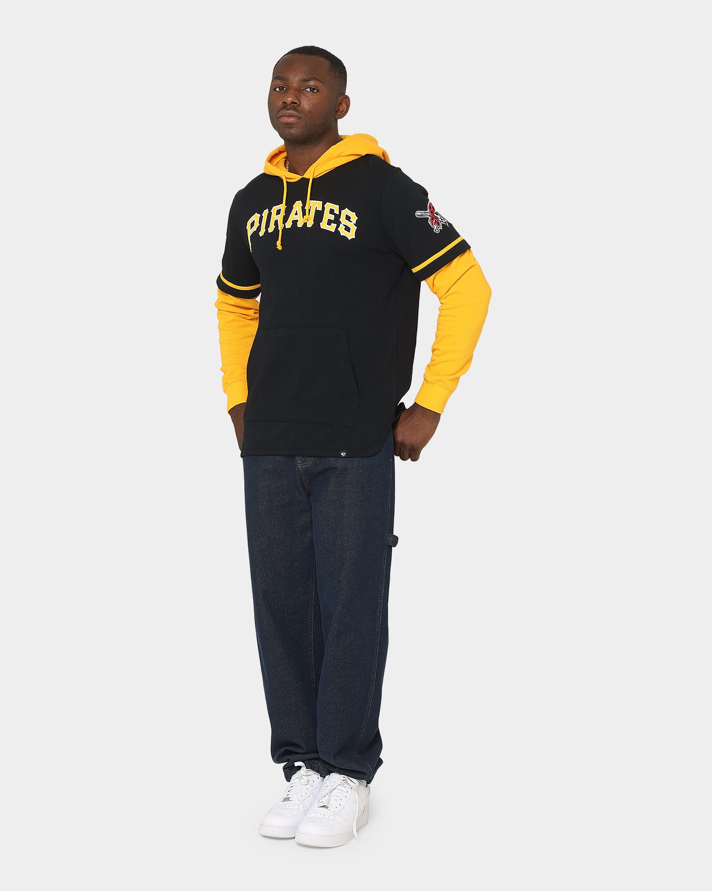 47 Brand Pittsburgh Pirates MLB Shortstop Hoodie - Jet Black - Men's Baseball Fan Apparel for Game Day & Casual Wear