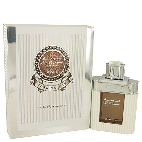 Rasasi Al Wisam Day Born To Win Eau De Parfum Spray for Men - 3.33 oz Luxury Cologne | Fresh & Masculine Scent | Perfect for Daily Wear, Office & Special Occasions