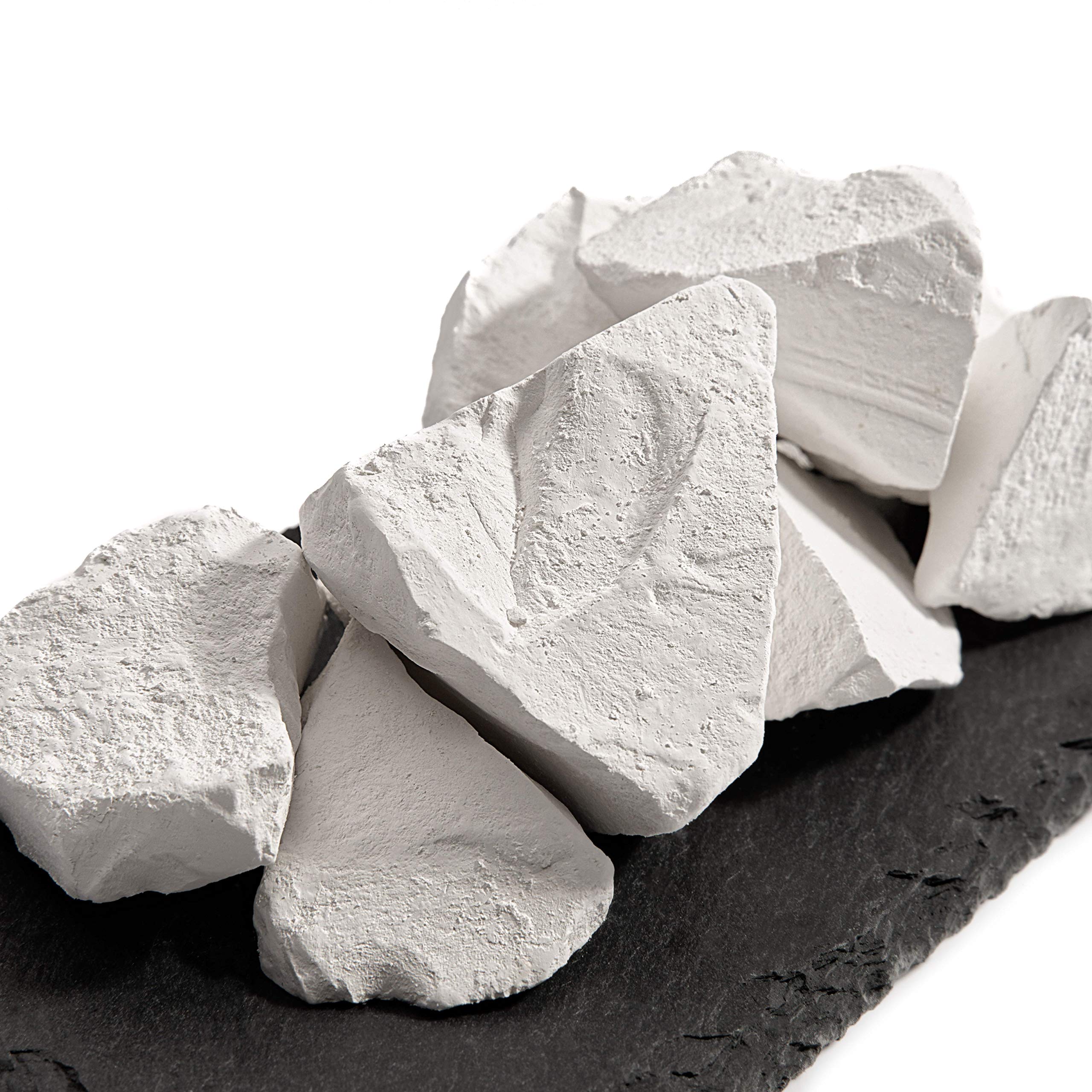 Organic Edible Chalk for Bone Strength - Natural Crunchy Russian Chalk Chunks - Zero Additives, No Impurities - White 7oz (200g) - Perfect for Pregnancy Cravings, Calcium Supplement & Unique Snacking Experience