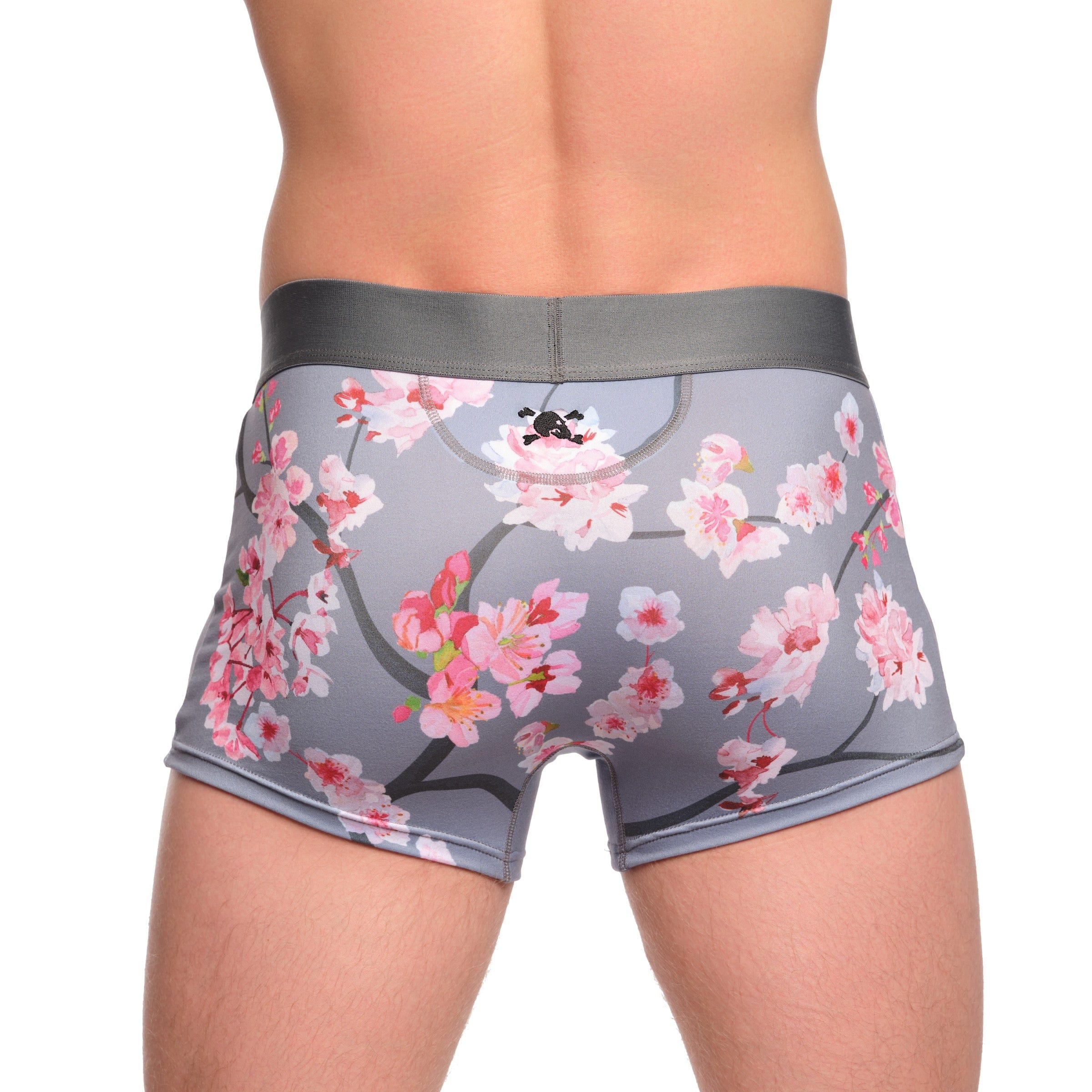 Grey Cherry Blossom Trunk - Stylish Storage Box for Home Decor, Bedroom Organization & Seasonal Wardrobe Storage