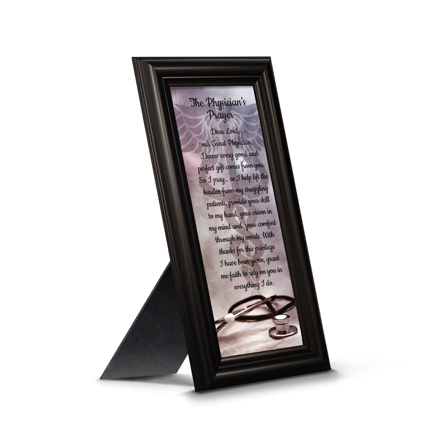 Crossroads Home Décor Doctor Prayer Picture Frame - Inspirational Medical Graduation Gift for Doctors & Students - Perfect for Office, Clinic, or Home Display