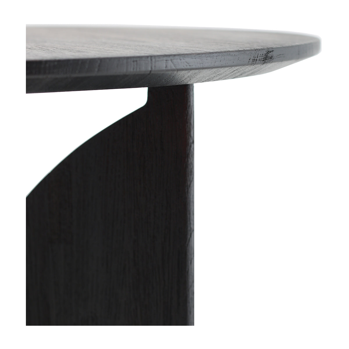 Ethnicraft Fin Side Table - Modern Wood Nightstand for Bedroom, Living Room & Office - Stylish End Table with Sleek Design for Home Decor