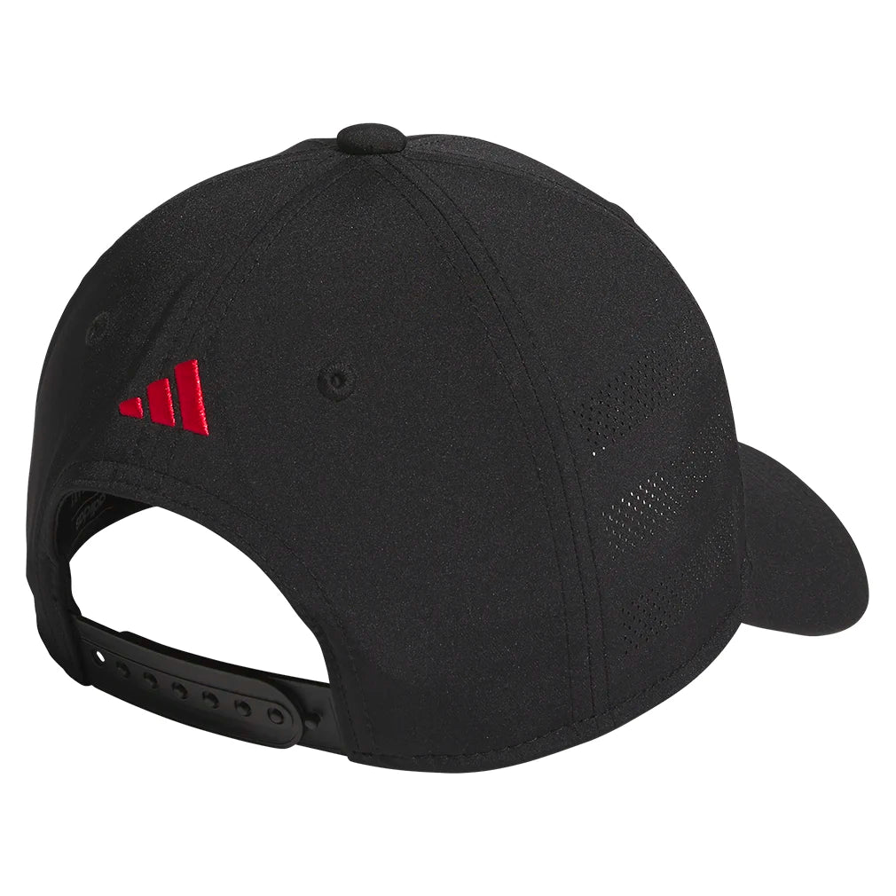 Juniors' Gameday 2 Snapback Hat - Black & Pure Ruby Red Adjustable Baseball Cap for Sports Fans, Streetwear Fashion