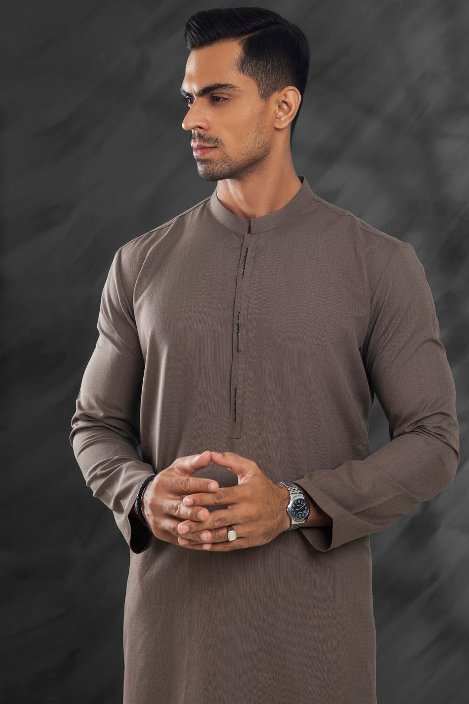 Stylish Blended Brown Kurta for Men & Women | Comfortable Cotton Ethnic Wear | Perfect for Festivals, Weddings & Casual Outings
