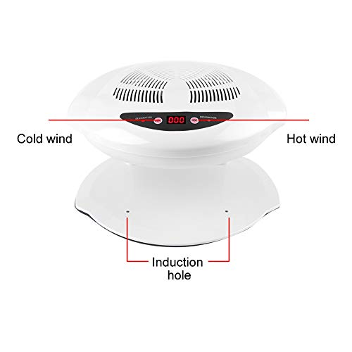 Fast Drying Nail Polish Dryer Fan - Hot & Cold Air Manicure Tool for Home & Salon Use, 110V - Perfect for Gel, Acrylic Nails & Quick Fixes