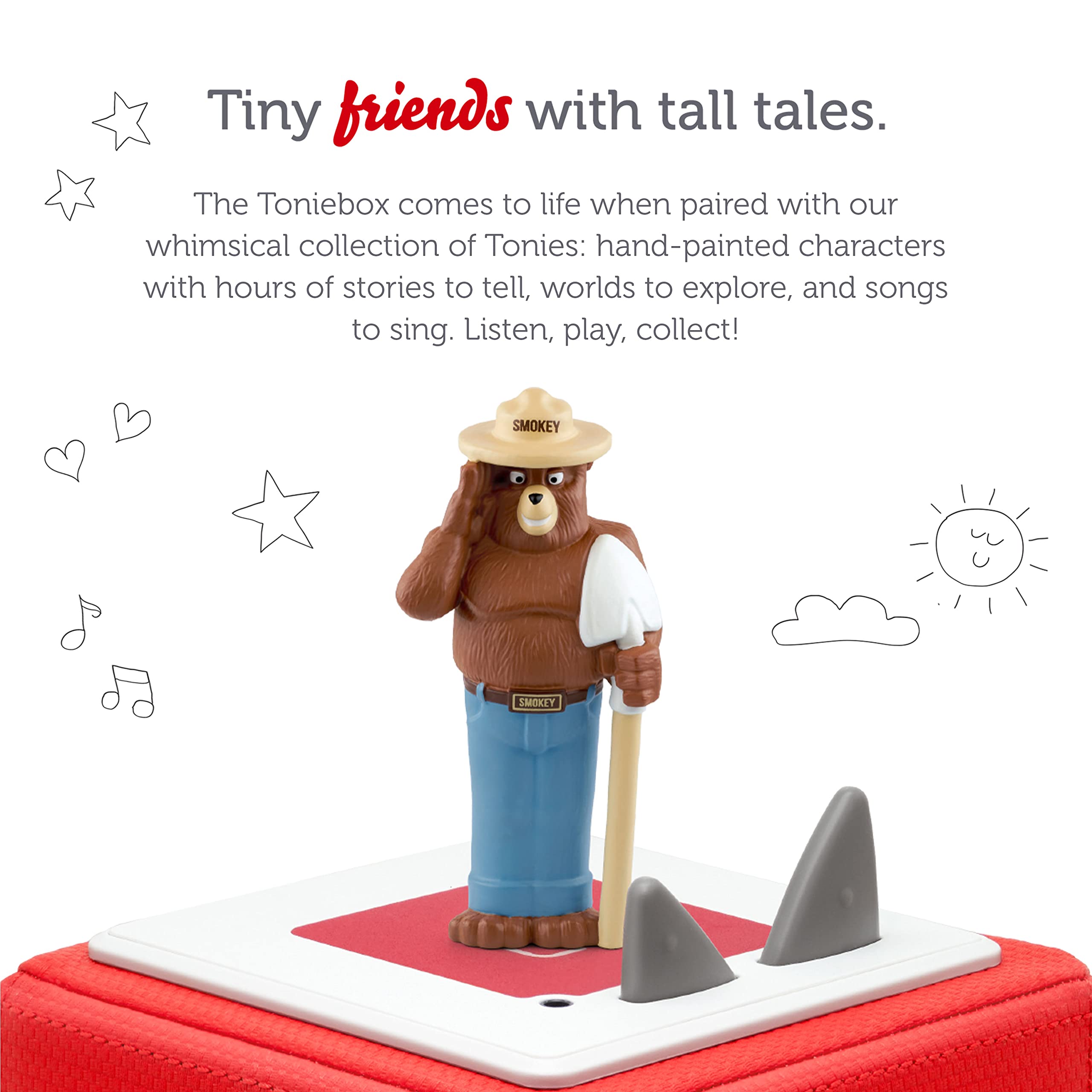 Tonies Smokey Bear Audio Toy Figurine - Interactive Storytelling for Kids | Educational & Fun Playtime | Perfect for Bedtime & Travel