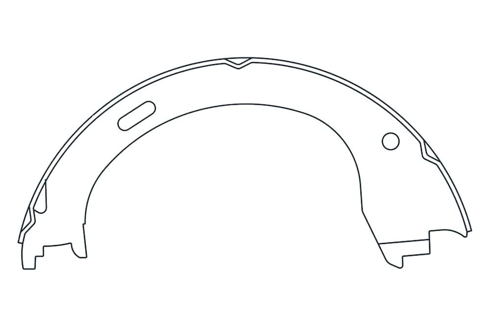 Centric 111.09610 Parking Brake Shoe Set - Premium Quality Replacement Brake Shoes for Cars, Trucks & SUVs - Perfect for Parking Brake System Repair & Maintenance