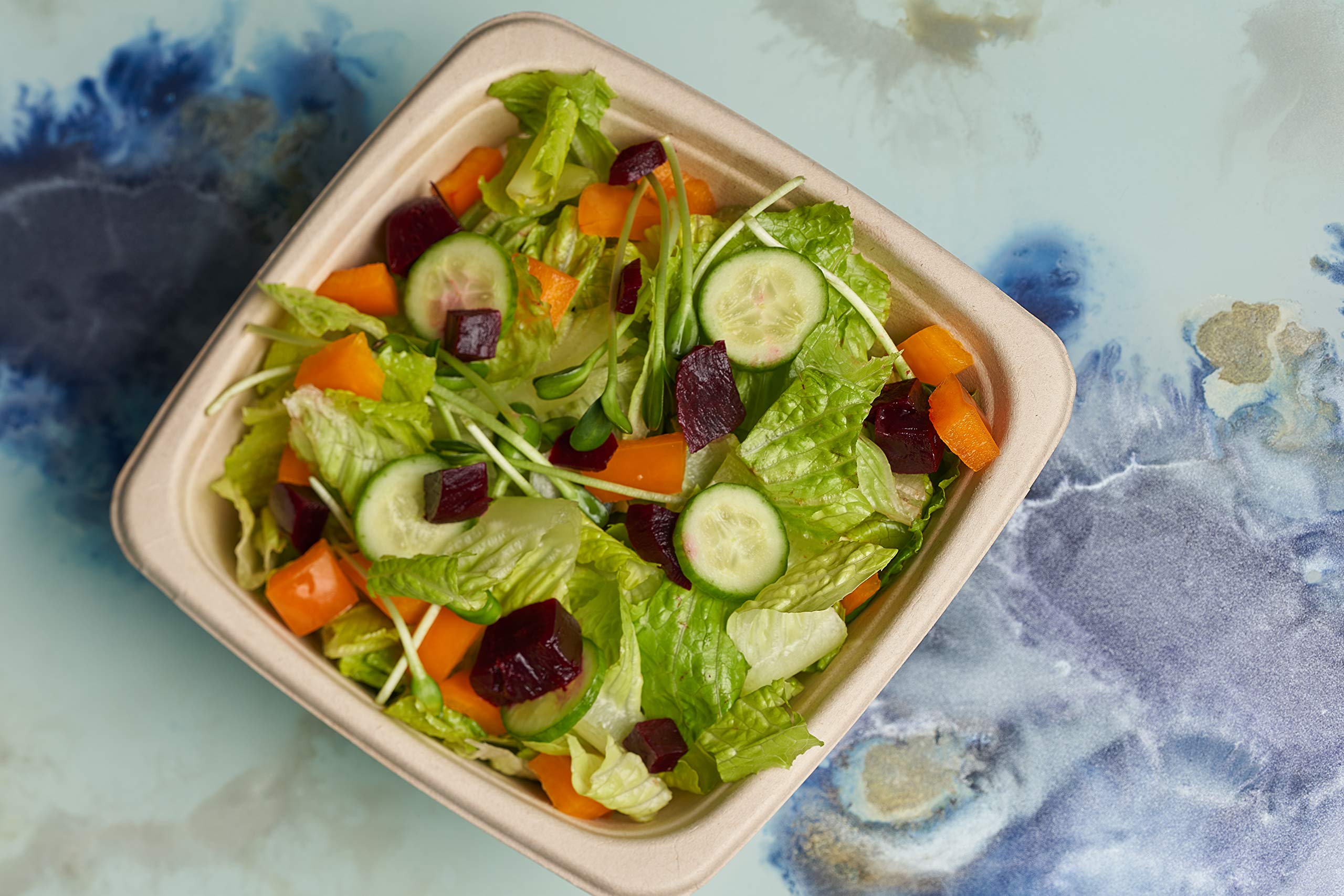 [200 Pack] 42oz Compostable Square Food Containers with Lids - Eco-Friendly Sugarcane Bagasse Bowls | Microwave Safe, BPA Free | Perfect for Meal Prep, Bento Boxes, Takeout & Catering | Biodegradable & Sustainable Alternative to Plastic
