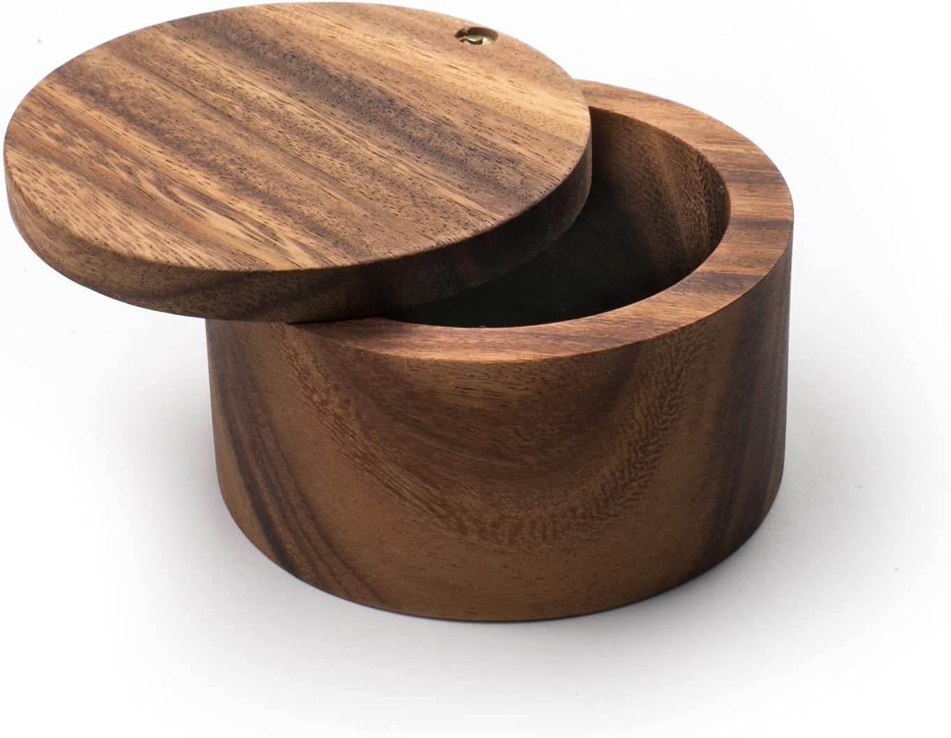 IBLAY Wooden Salt and Pepper Box with Lid - Classic Spice Storage Container for Kitchen | Durable Spice Holder for Salt, Pepper & Seasonings | Perfect for Cooking, Baking & Tabletop Organization