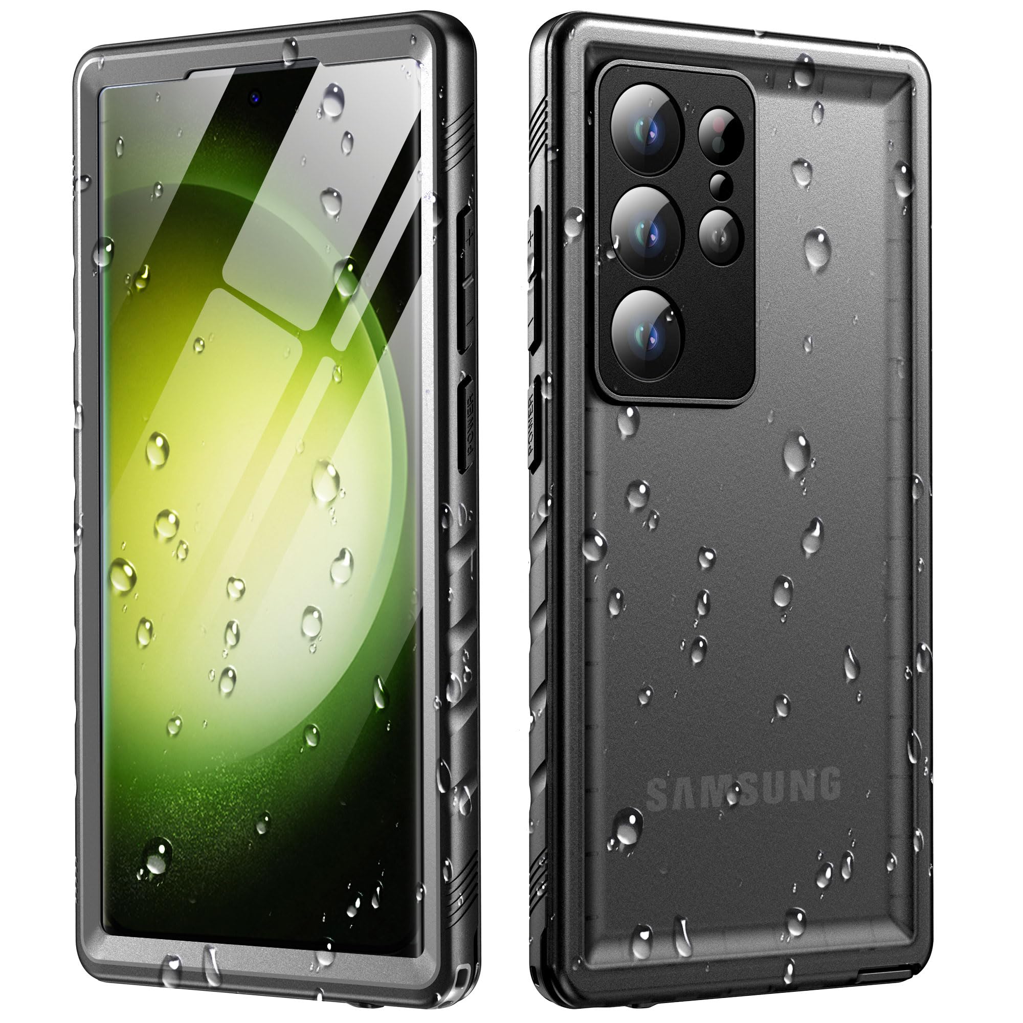 Samsung Galaxy S24 Ultra Waterproof Case - Heavy Duty 360 Full Body Protection, Shockproof, Dustproof, IP68 Certified with Built-in Screen & Camera Protector | Slim Fit Design for Outdoor, Travel & Everyday Use
