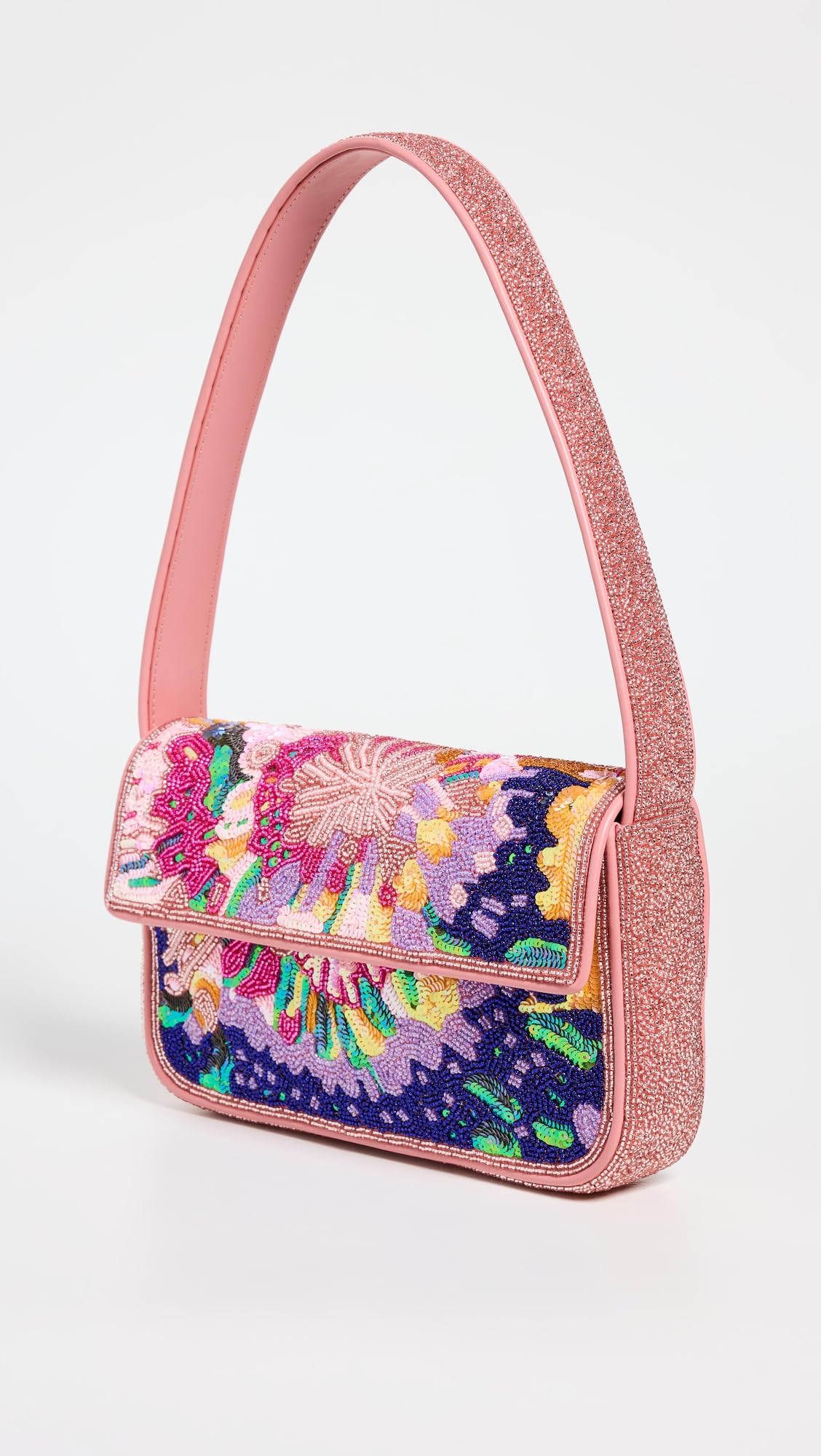 STAUD Women's Tommy Beaded Crossbody Bag - Stylish Beaded Handbag for Women, Perfect for Parties, Weddings & Evening Events