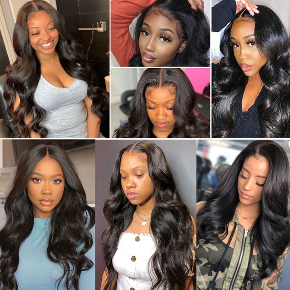 YISEA 100% Unprocessed Brazilian Virgin Human Hair Weave Extensions - 3 Bundles Body Wave (18 16 14 Inches) 12A Grade Natural Color for Stunning Hair Styling | Perfect for Daily Wear, Parties & Special Occasions