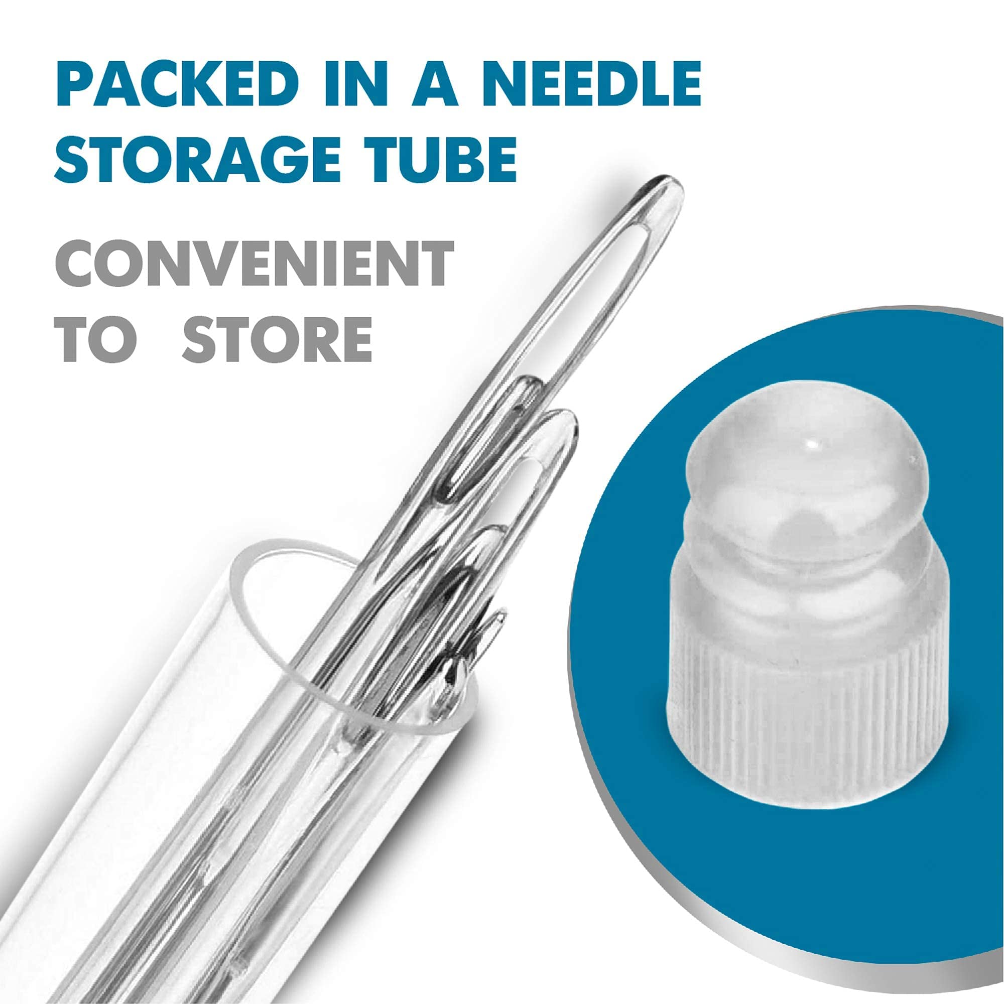 Heavy Duty Hand Sewing Needles Set - 12 Pack Strong Needles for Upholstery, Leather, Carpet & Canvas Repair | Perfect for DIY Crafts, Furniture Restoration & Outdoor Gear Repair