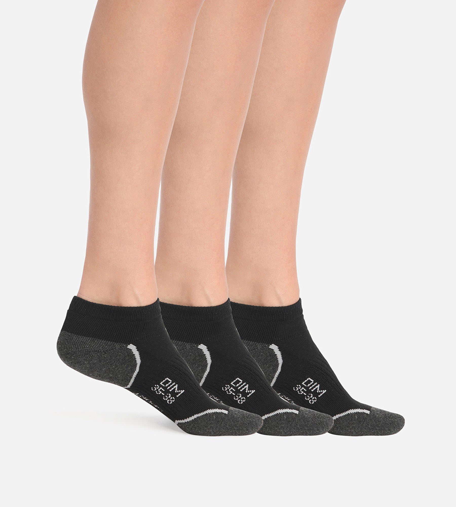 3 Pairs Women's Low-Cut Light Impact Socks - Dim Sport - Perfect for Running, Gym Workouts & Everyday Comfort