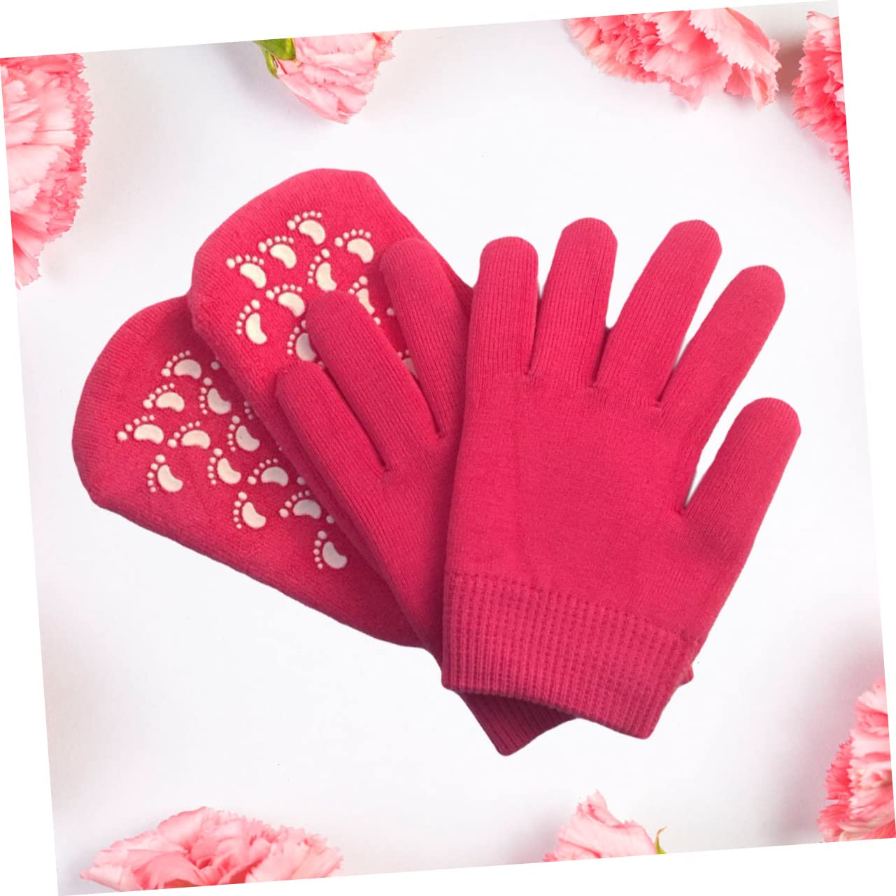 DOITOOL Overnight Moisturizing Socks and Gloves Set - Hydrating Gel Foot Care for Dry Cracked Heels - Soft Spa Treatment for Women & Men - Perfect for Nighttime Use, Travel & Home Relaxation