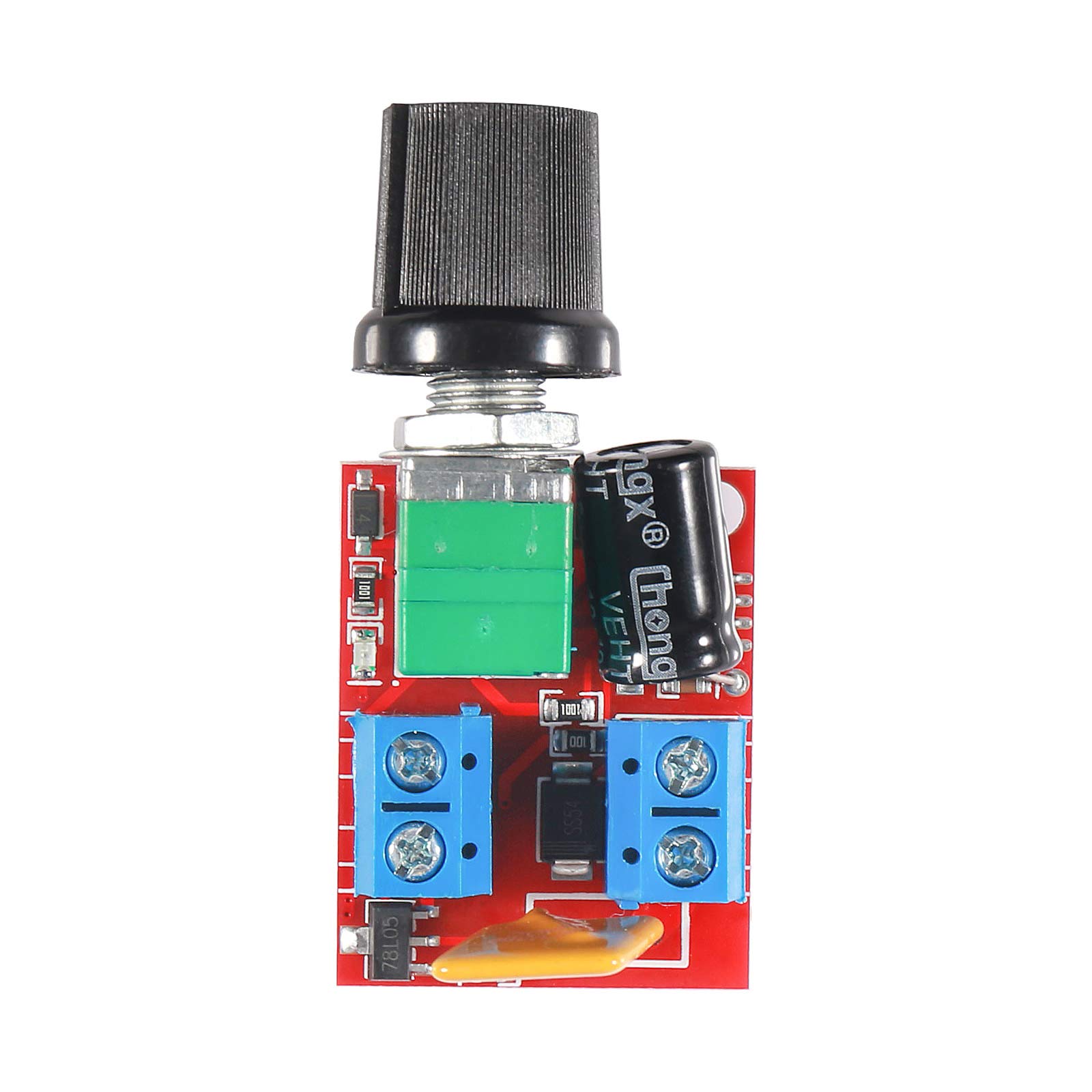 6PCS DC Motor PWM Speed Controller 3V-35V 5A 90W with Adjustable Knob - Mini LED Dimmer for DIY Projects, Robotics, and Model Trains