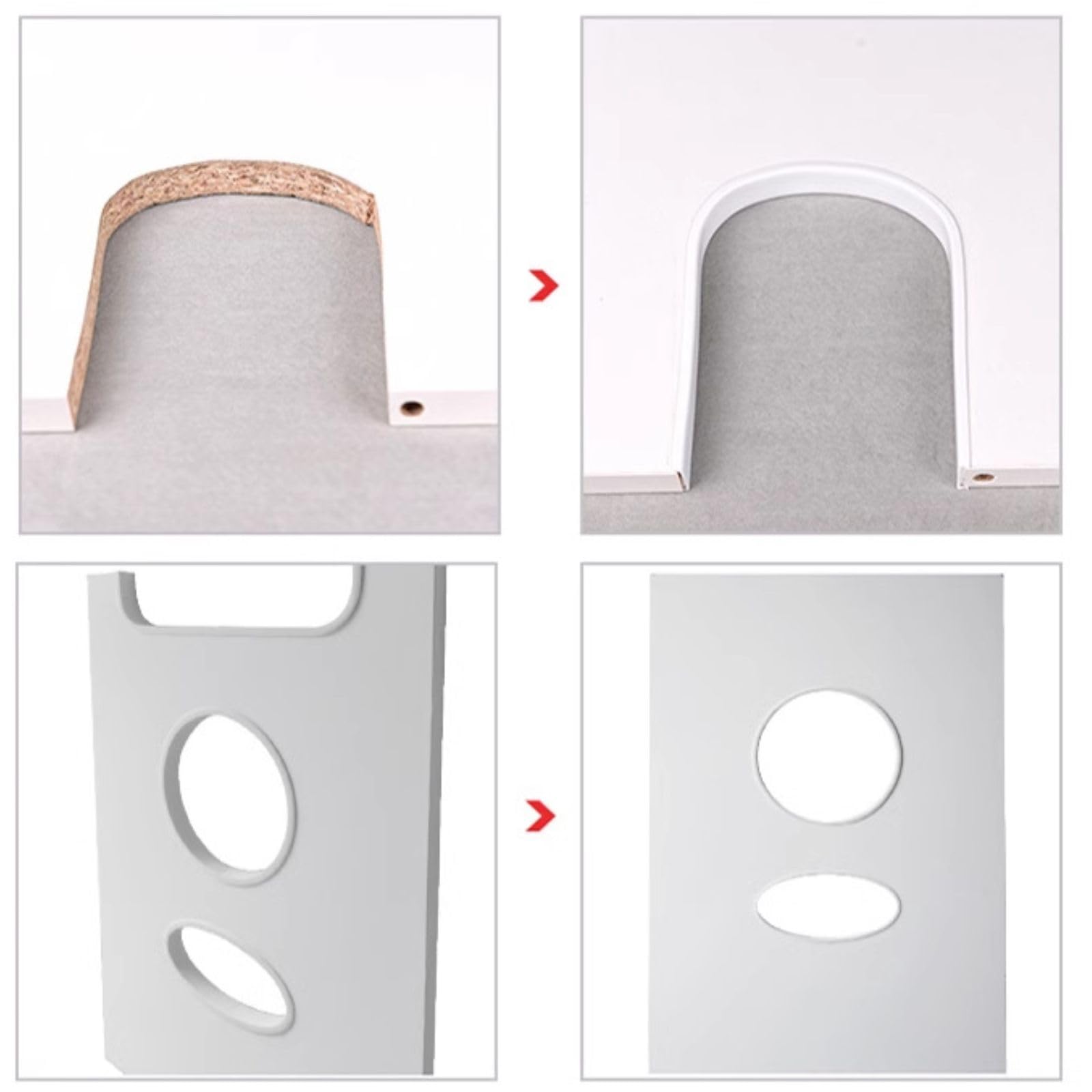 13ft U-Shape Edge Banding - Self Adhesive TPE Flexible Furniture Edge Protector for Cabinet Repair & Restoration (18MM Grey) | DIY Home Improvement, Child Safety Corner Guard, Table Edge Cover