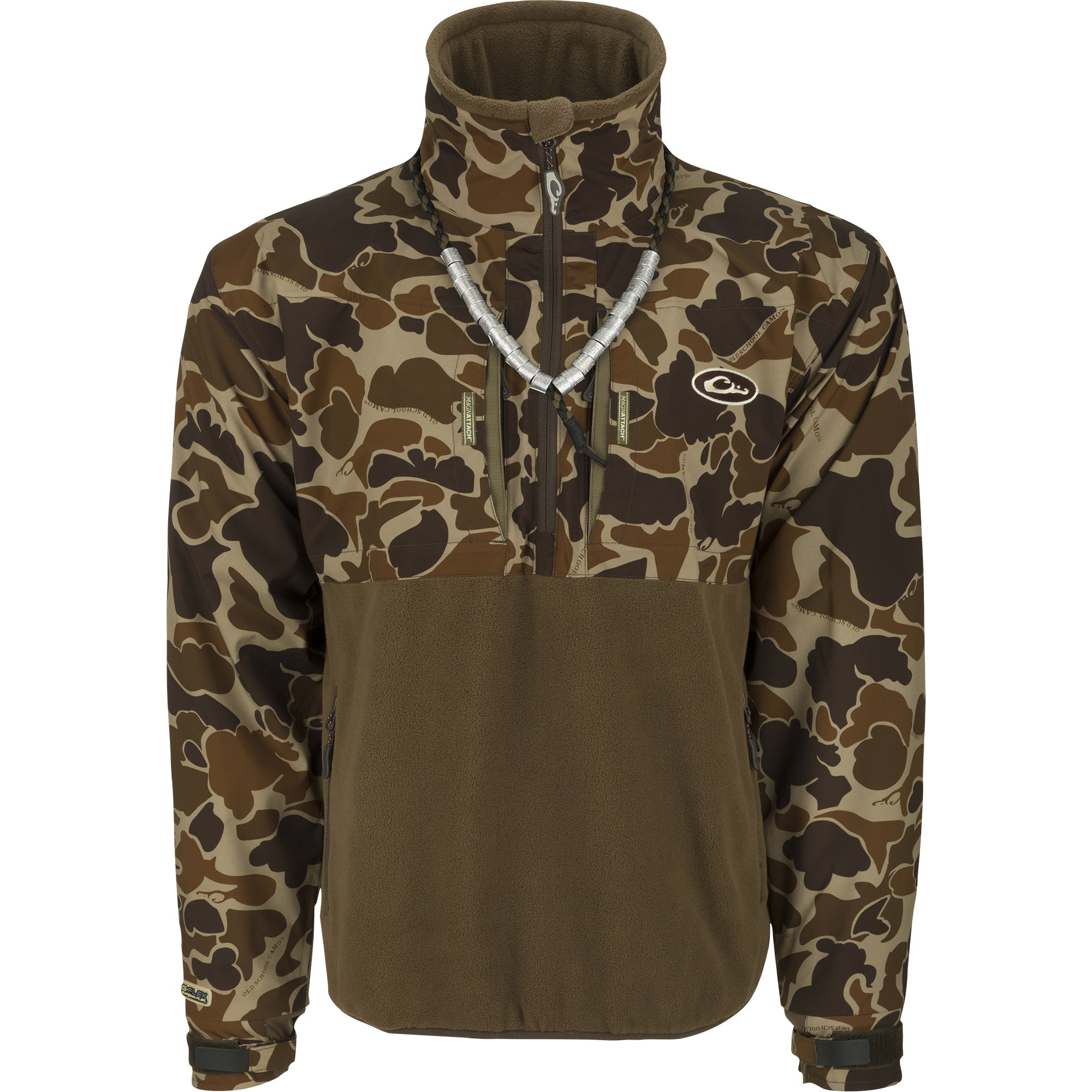 MST Guardian Flex Fleece Eqwader Quarter Zip Jacket - Lightweight Water-Resistant Outdoor Fleece Jacket for Hiking, Fishing & Camping | Men's Activewear for Cold Weather Adventures