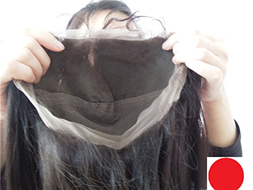 DaJun Hair 24 Inch Full Lace Virgin Human Hair Wigs for Women - 100% Peruvian Remy Hair Yaki Straight Style in Jet Black (#1) | Perfect for Daily Wear, Cosplay & Special Occasions