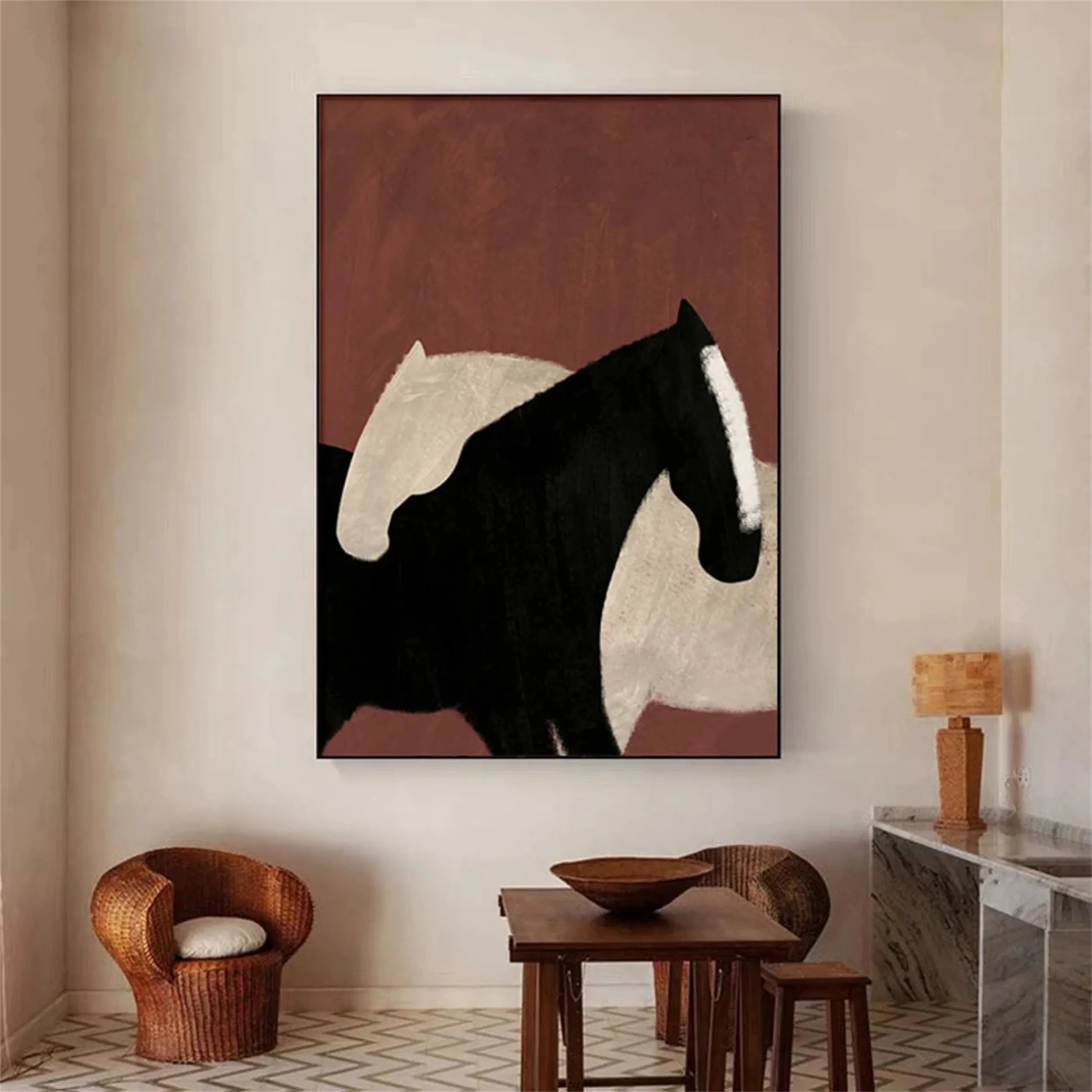 Animal Art Painting #AP005 - Handmade Canvas Wall Decor for Living Room, Bedroom & Office - Wildlife & Nature Inspired Home Decor