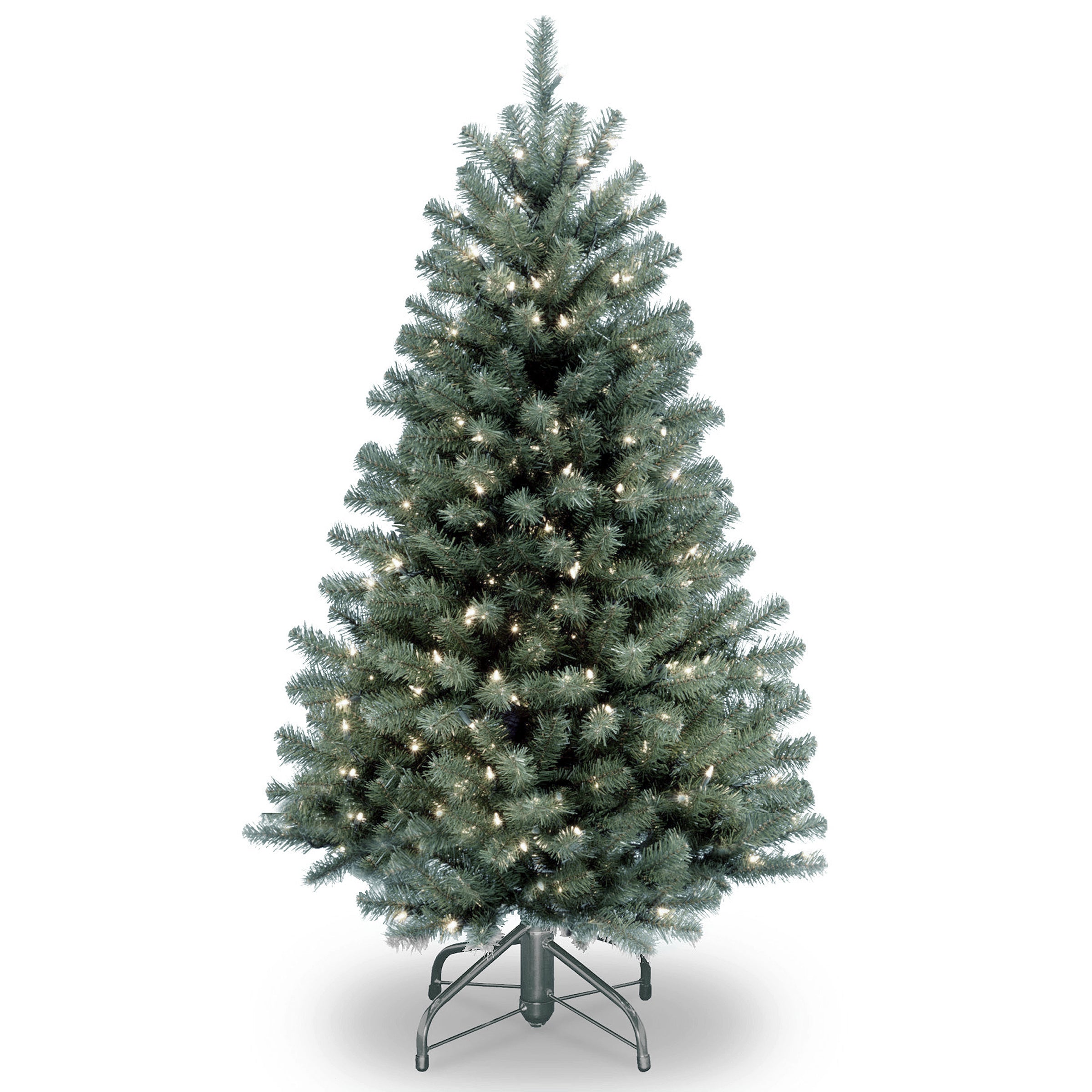 4.5 ft Pre-Lit Artificial Blue Spruce Christmas Tree with Clear Lights - Perfect for Holiday Home Decor, Office, and Party Decoration