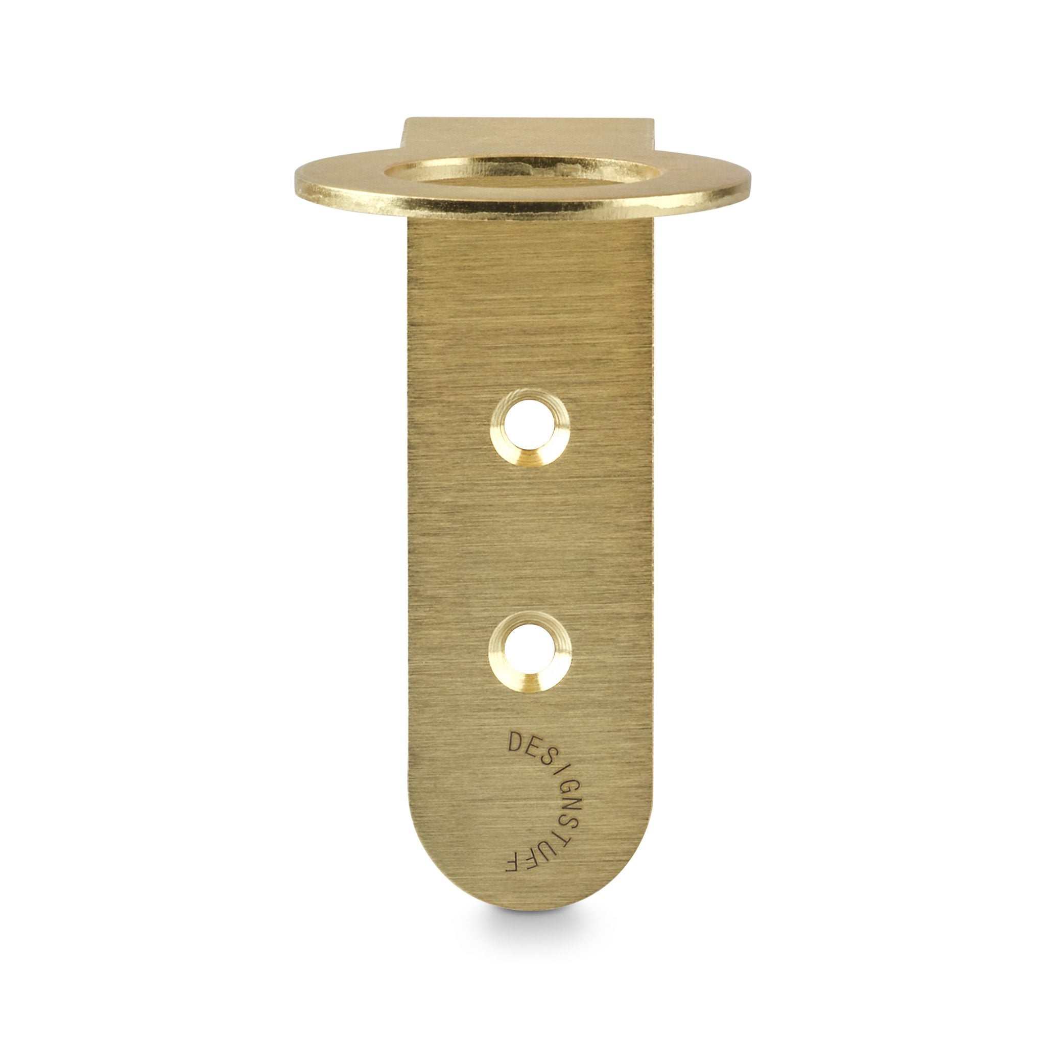 Floating Soap Dispenser Holder - Brushed Brass Finish | Modern Bathroom Organizer | Perfect for Vanity, Sink Countertop & Spa Decor