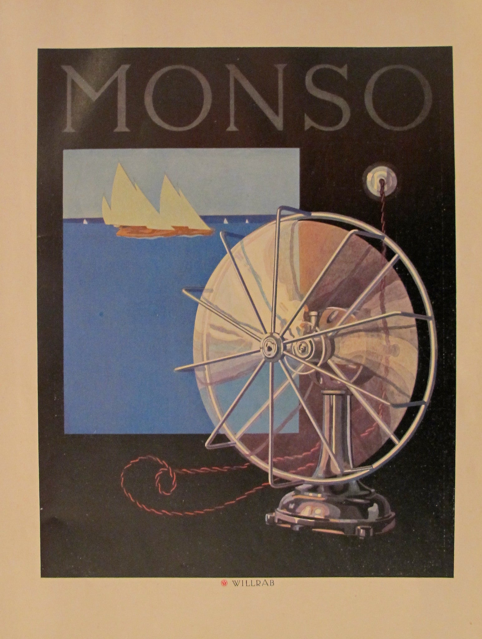 Vintage 1923 Austrian Art Deco Poster - Monso #1 by Willrab | Perfect for Home Decor, Office Art & Collectors