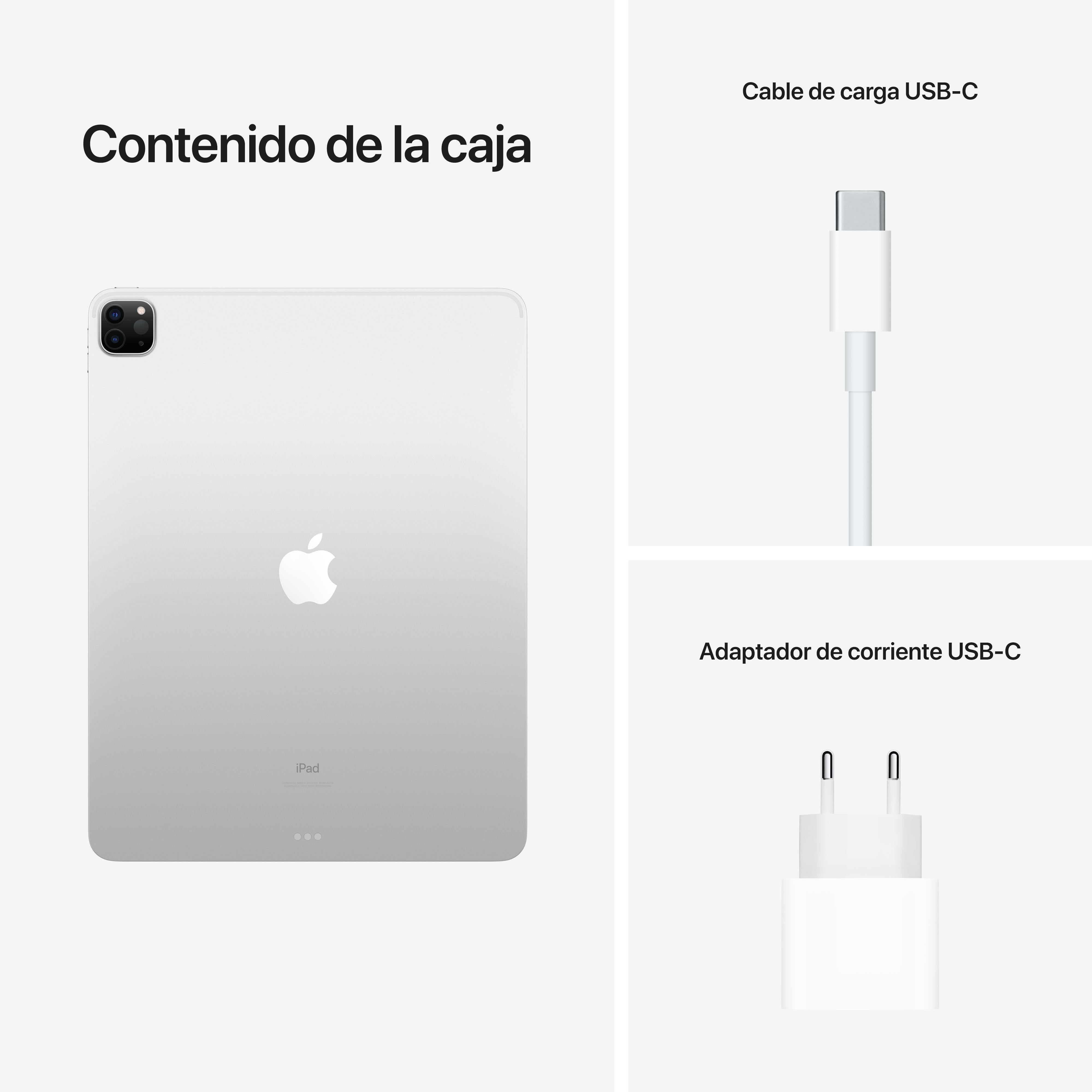 Apple iPad Pro 12.9-inch (128GB, Wi-Fi, Silver) - Latest Model with Liquid Retina Display for Work, Study & Entertainment