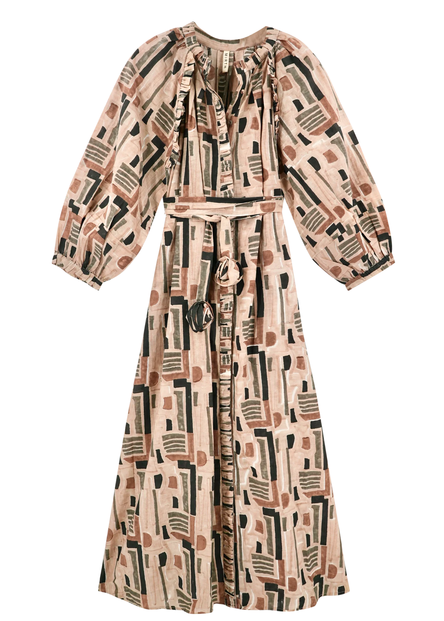 Mirth Somerset Dress Labyrinth - Stylish Floral Print Maxi Dress for Women | Perfect for Beach Vacations, Summer Parties & Boho Fashion