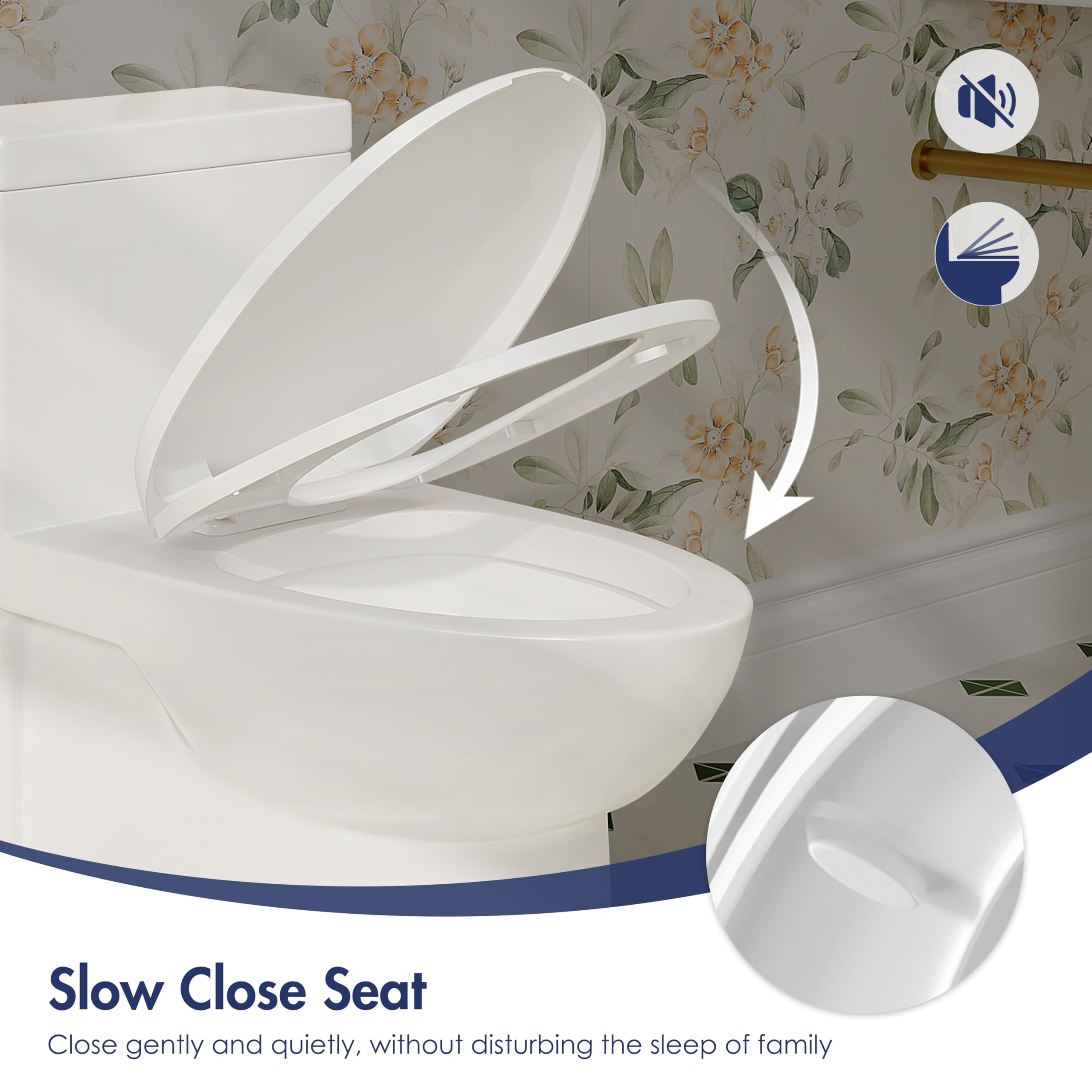 Eridanus One Piece Elongated Toilet for Bathroom - ADA Compliant 17