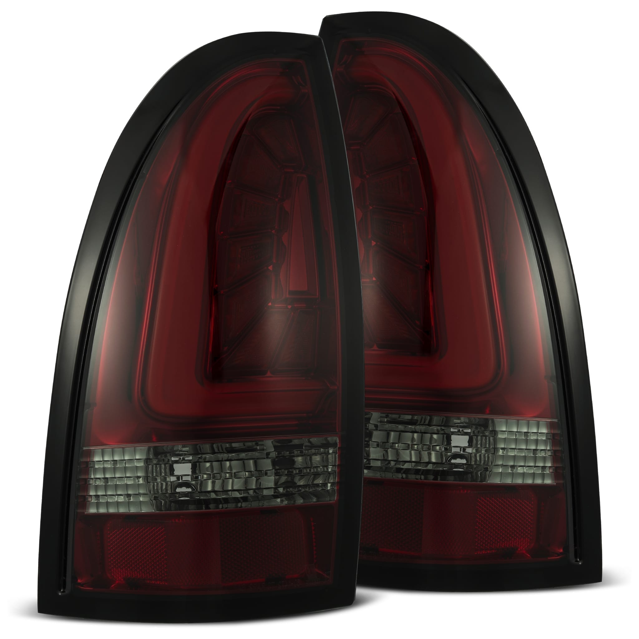 2005-2015 Toyota Tacoma PRO Series LED Tail Lights - Red Smoke Lens - Alpha Rex 680040 - Upgrade for Better Visibility & Style - Perfect for Off-Road & Night Driving