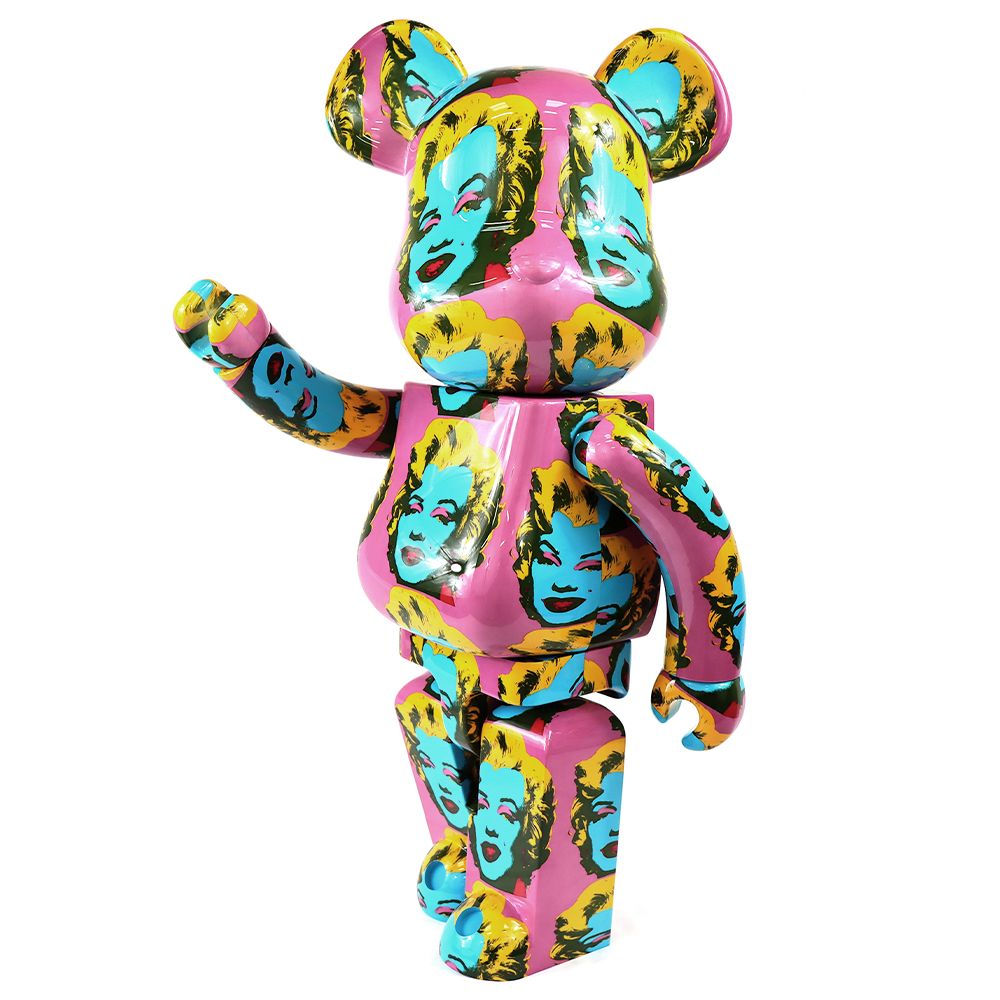 1000% Bearbrick Andy Warhol Marilyn Monroe Version 2 - Limited Edition Collectible Art Toy for Home Decor & Pop Culture Enthusiasts