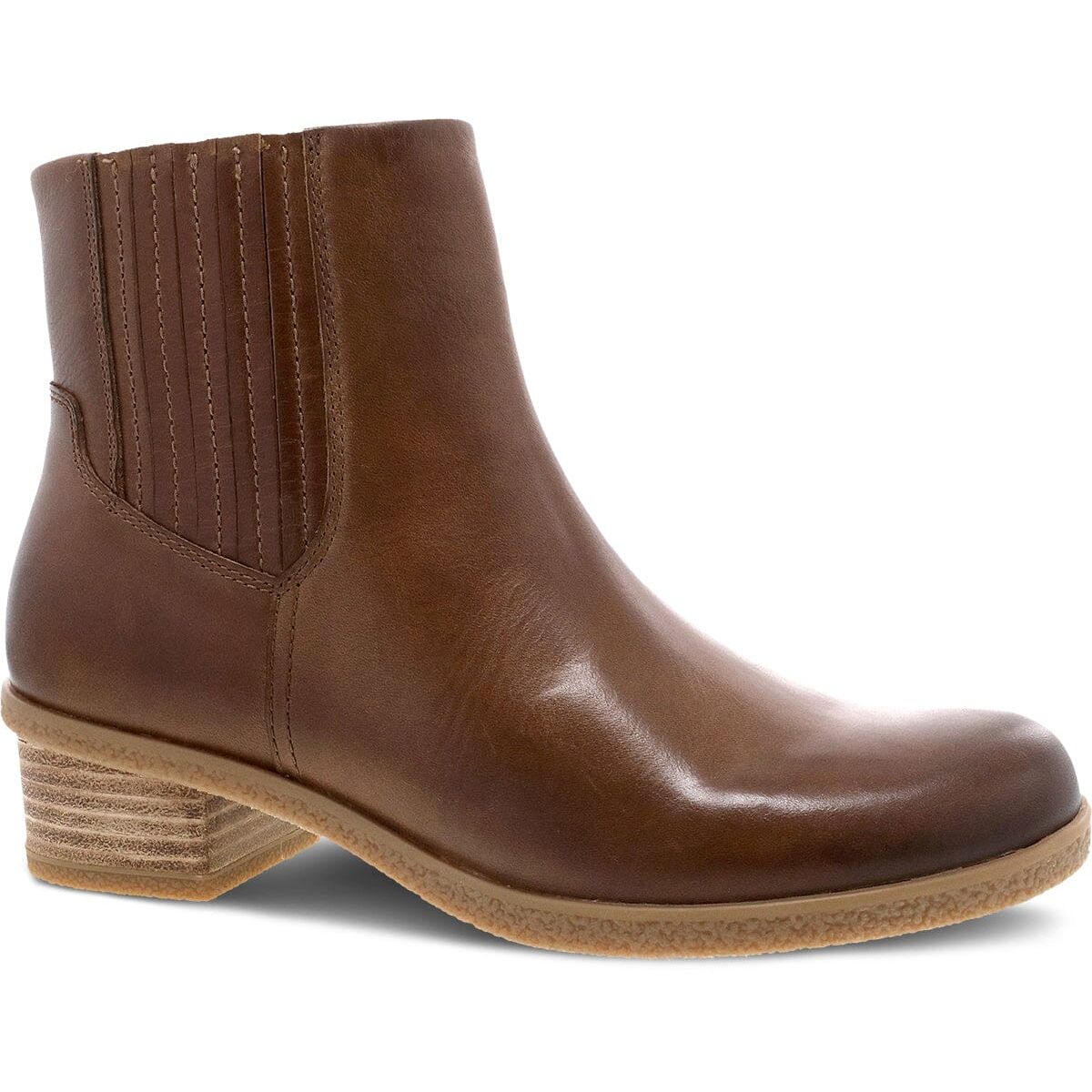 DANSKO DAISIE TAN Waterproof Leather Slip-On Clogs for Women - Comfortable Non-Slip Nursing Shoes for Healthcare Workers & Teachers | Final Sale
