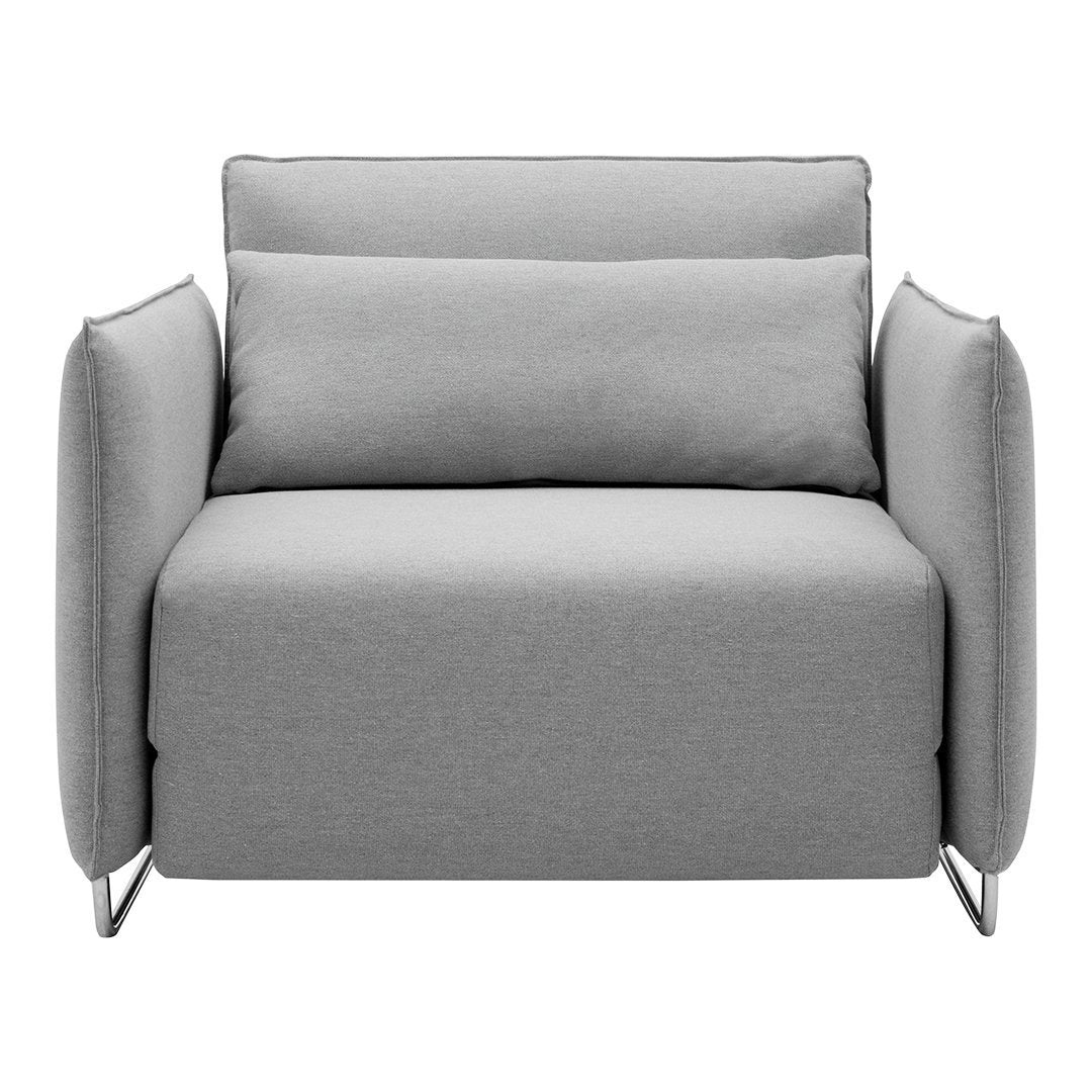 Modern Cord Chair with Convertible Single Bed Design - Perfect for Small Spaces, Guest Rooms & Cozy Reading Nooks