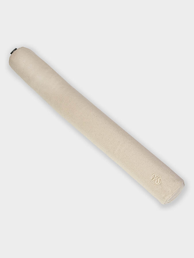 Organic Cotton Yoga Bolster for Spine Alignment - Slim Design for Comfort & Support - Perfect for Yoga Studios, Home Practice, and Meditation