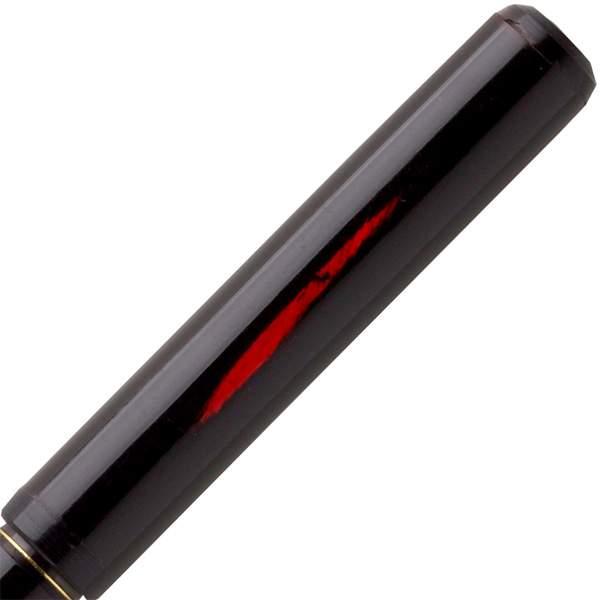Akashiya Natural Bamboo Brush Black Lacquer Finish Calligraphy Pen with Wooden Gift Box - Perfect for Japanese Calligraphy, Art Projects & Zen Writing Practice