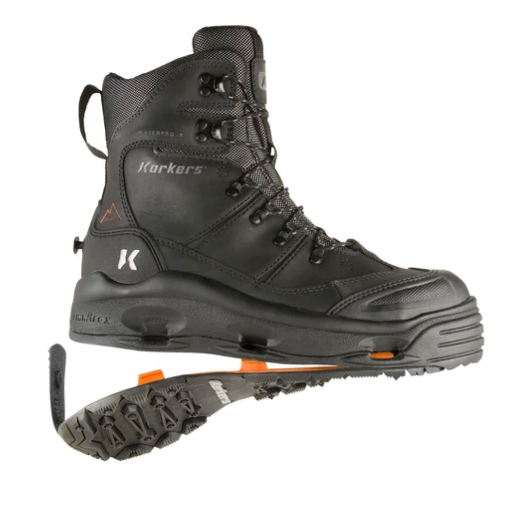 Korkers Snowjack Pro Men's Size 9 Composite Toe Winter Safety Boots IB7520BK - Waterproof Work Boots for Construction, Snow Removal & Outdoor Winter Jobs