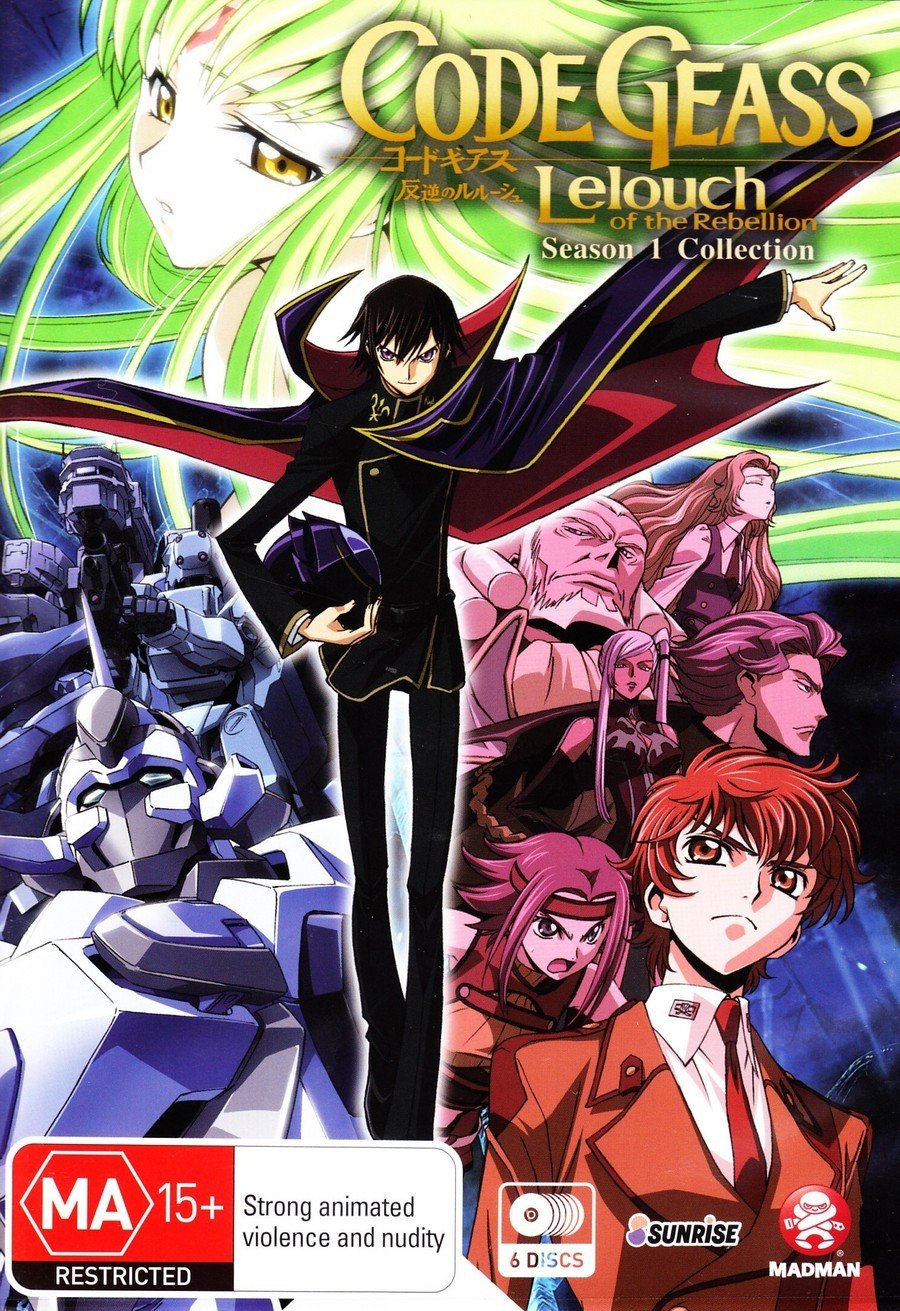 Code Geass: Lelouch of the Rebellion Season 1 DVD Box Set - Anime Series Collection for Fans & Collectors - Perfect for Home Entertainment & Gift Giving