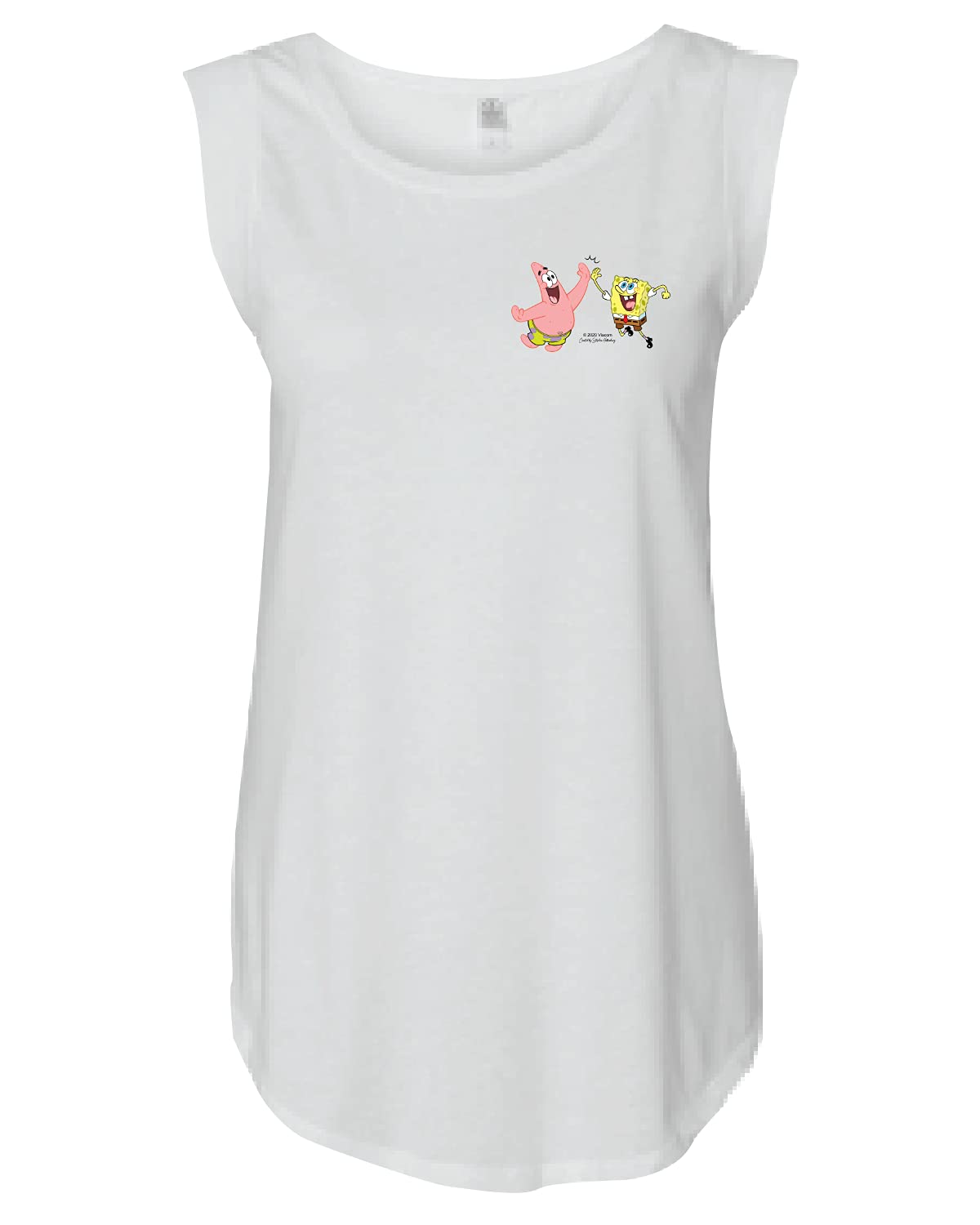 SpongeBob SquarePants Graphic T-Shirt for Women - Soft Jersey Short Sleeve Tee - Cartoon Character Apparel - Perfect for Casual Wear, Cosplay & Gifts