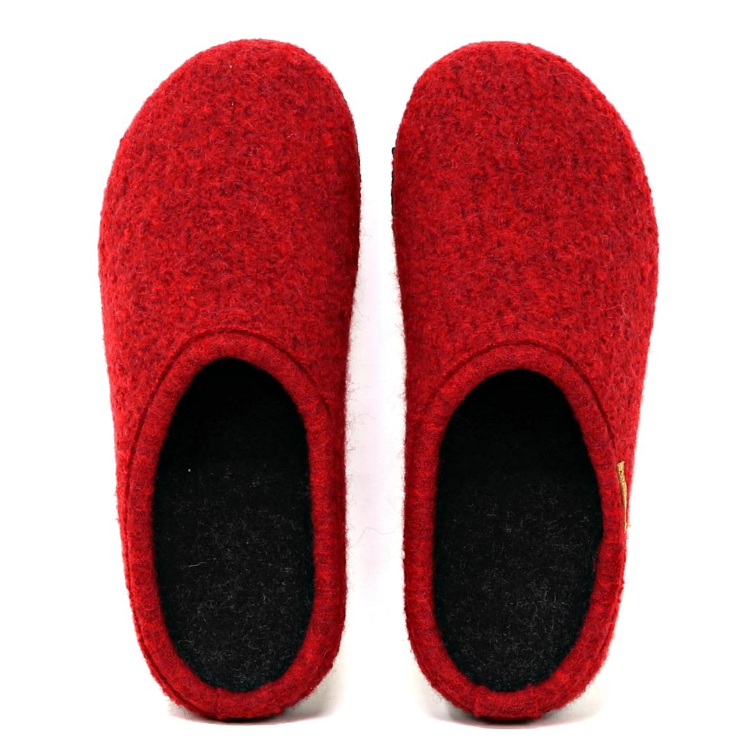 Women's Alpine Comfort Wool Slippers - Cozy Indoor/Outdoor Winter House Shoes for Women - Perfect for Home, Lounge, and Cold Weather Wear