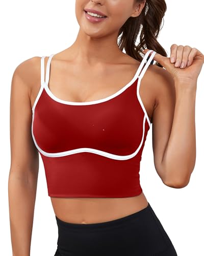 Wine Red Sports Bra