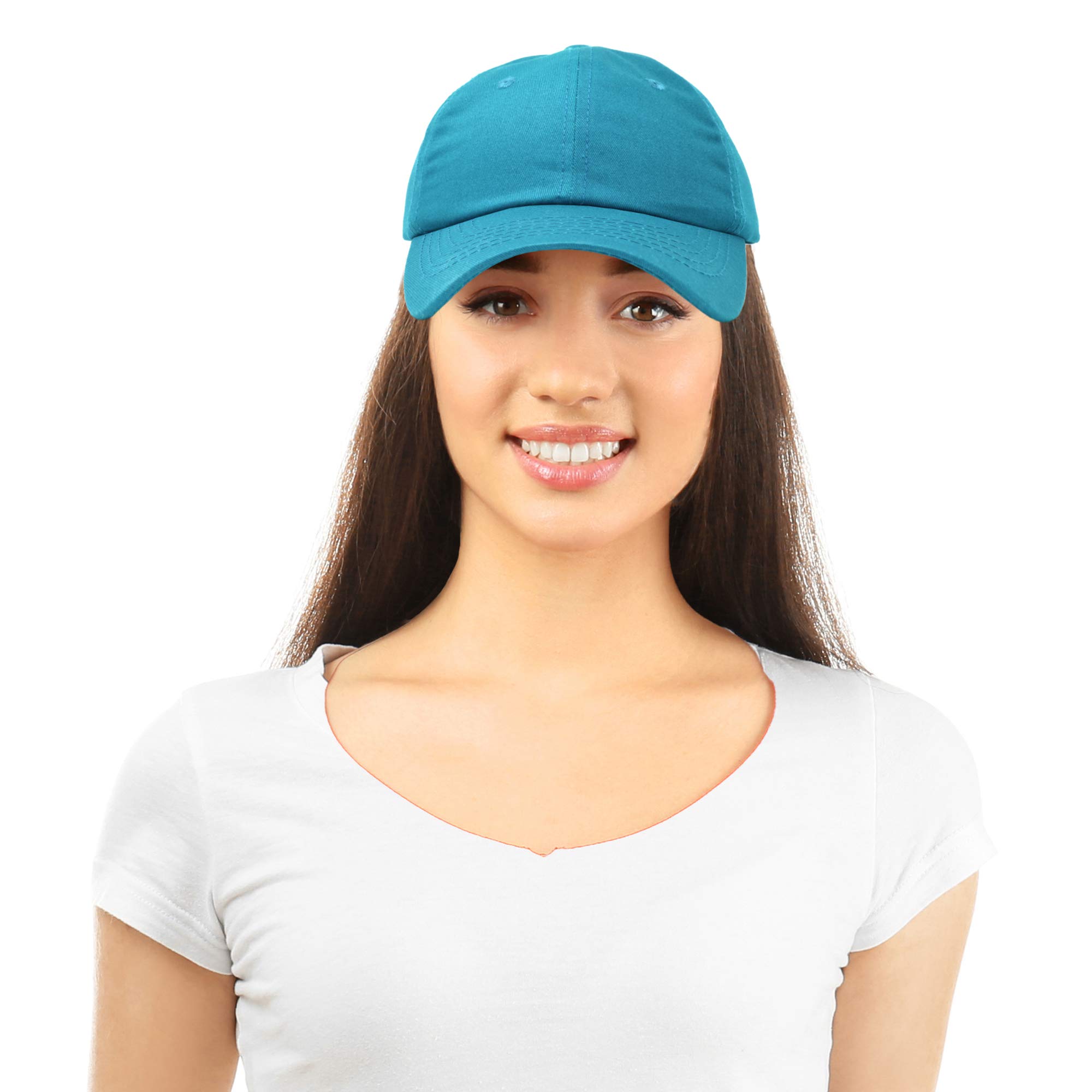 DALIX Plain Dad Hats 2 Pack - Adjustable Cotton Baseball Caps for Men & Women - Casual Outdoor, Sports, and Everyday Wear
