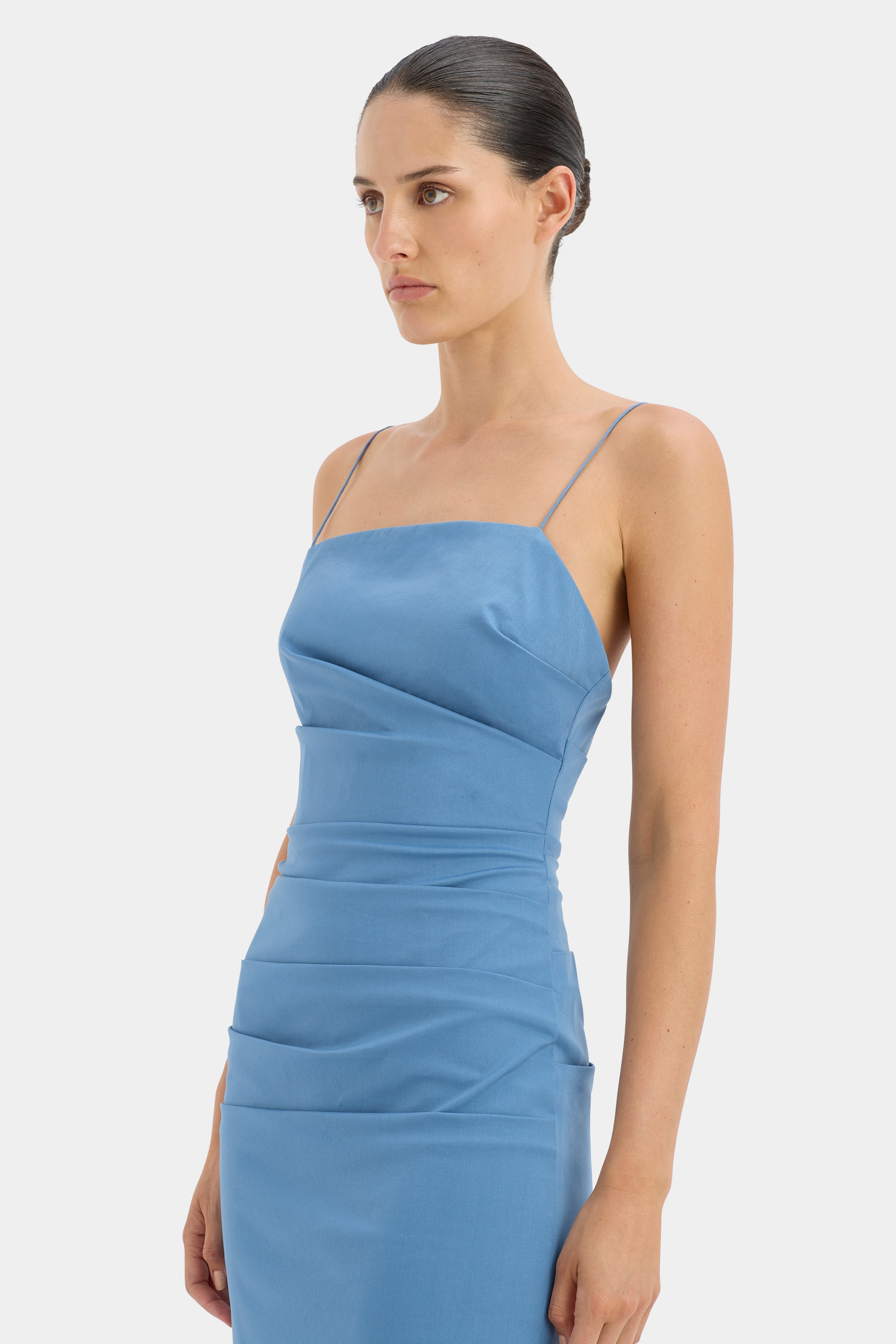 Jones Gown Washed Blue - Stylish and Comfortable Women's Dress for Casual Wear, Parties, and Special Occasions